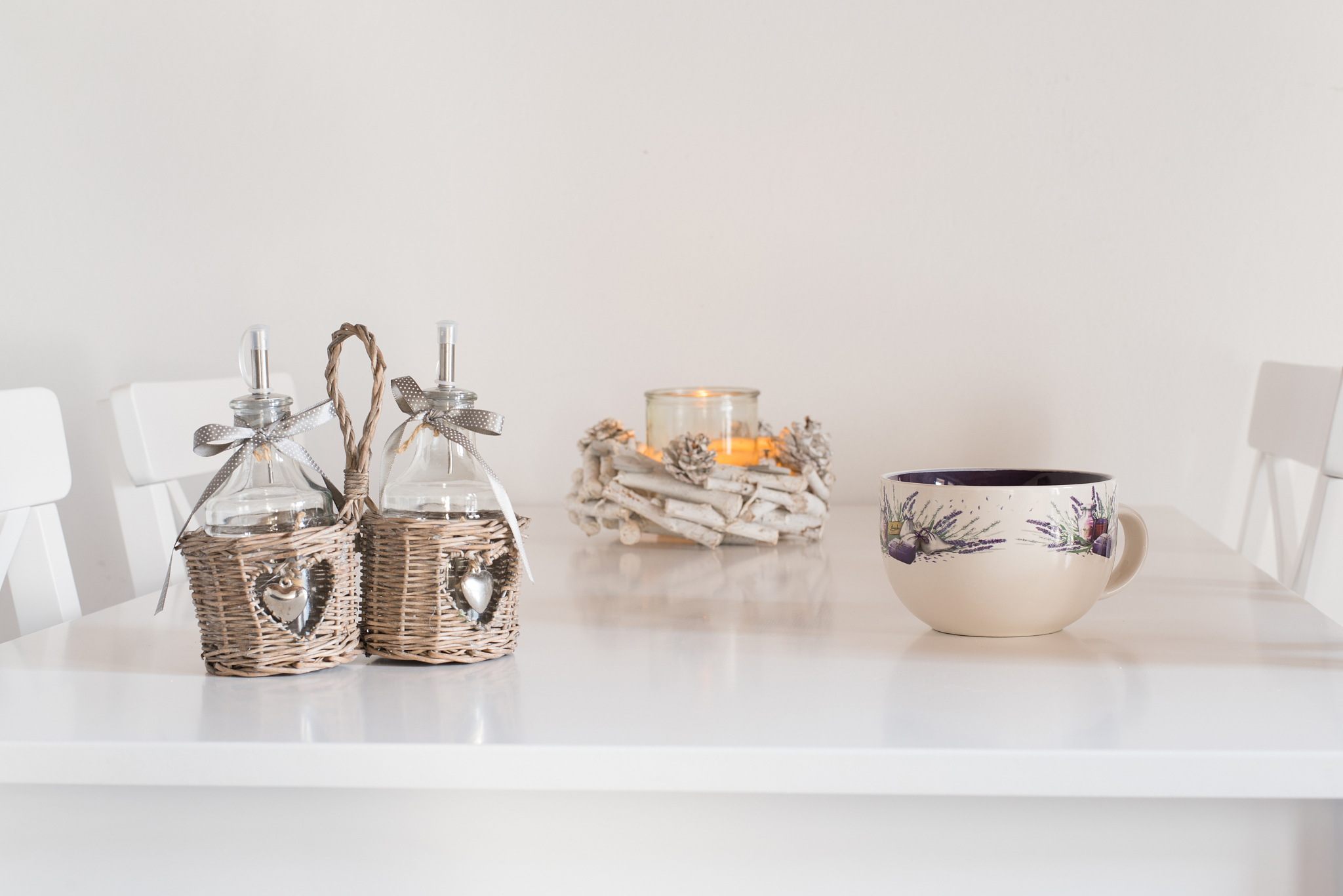 white porcelain mug on white table