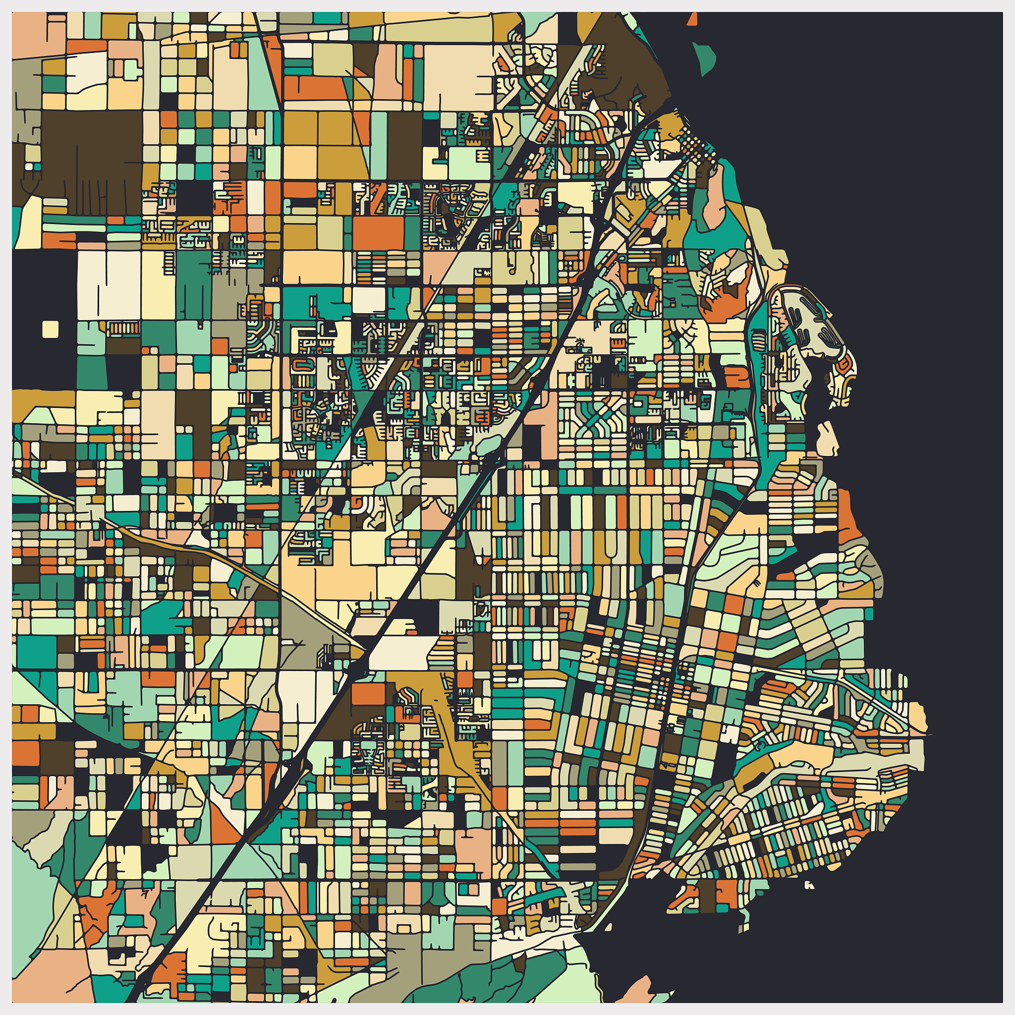 成都地图可视化：展示成都市及主城区边界