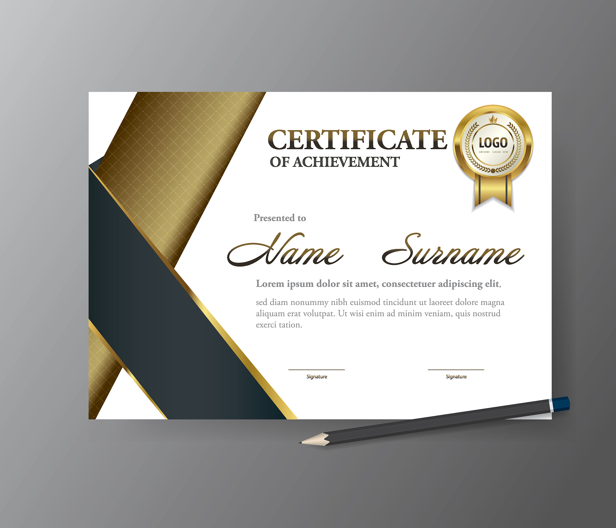 certificate template,a4 size diploma, vector illustration