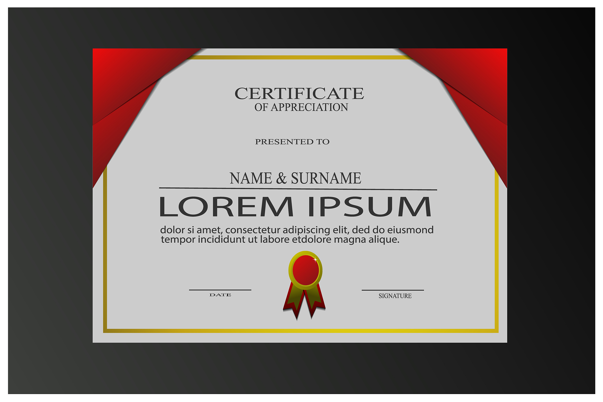 vector of luxury sertificate template with modern design. beauty
