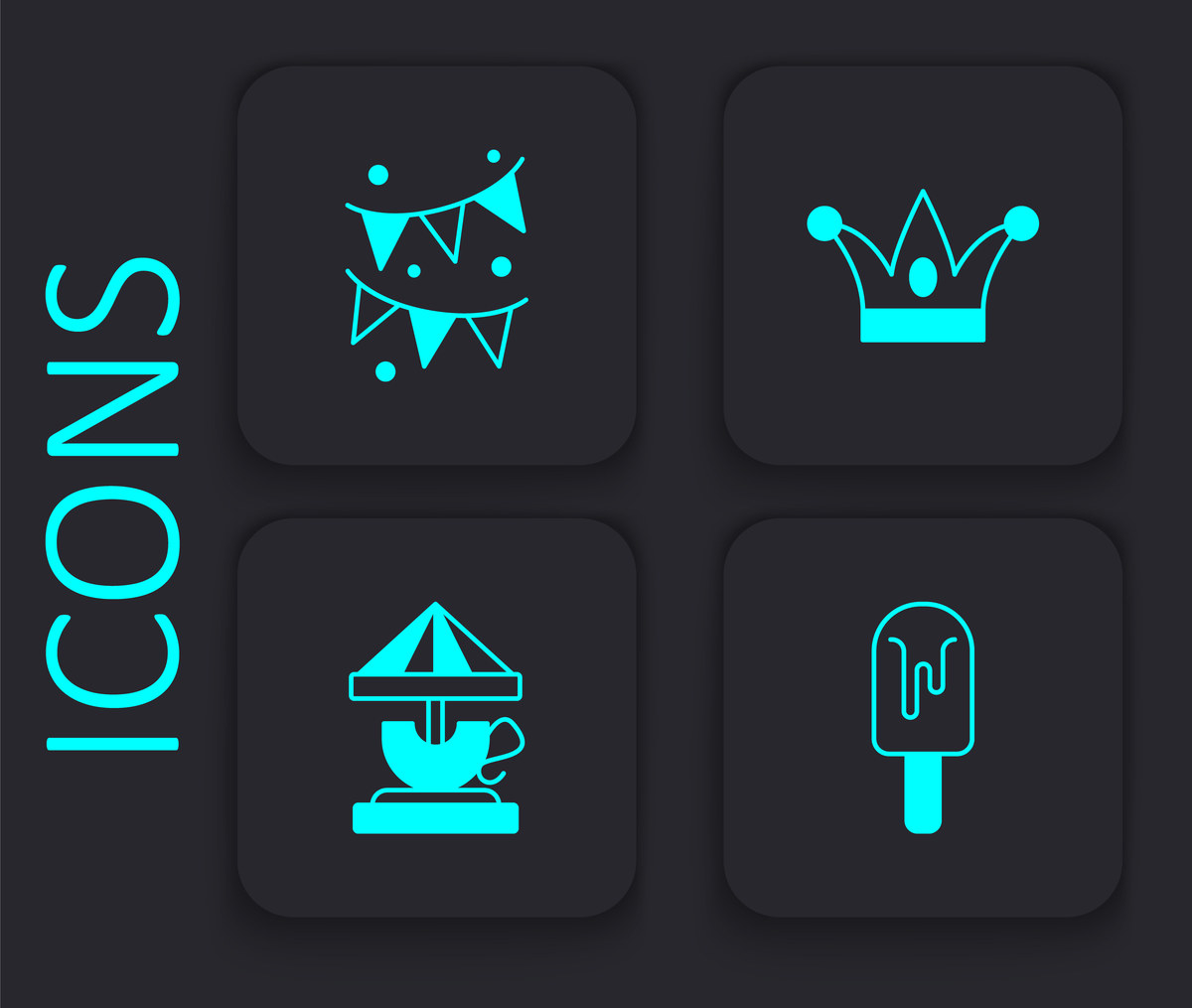 UI 设计中，线性图标的对立面是什么？