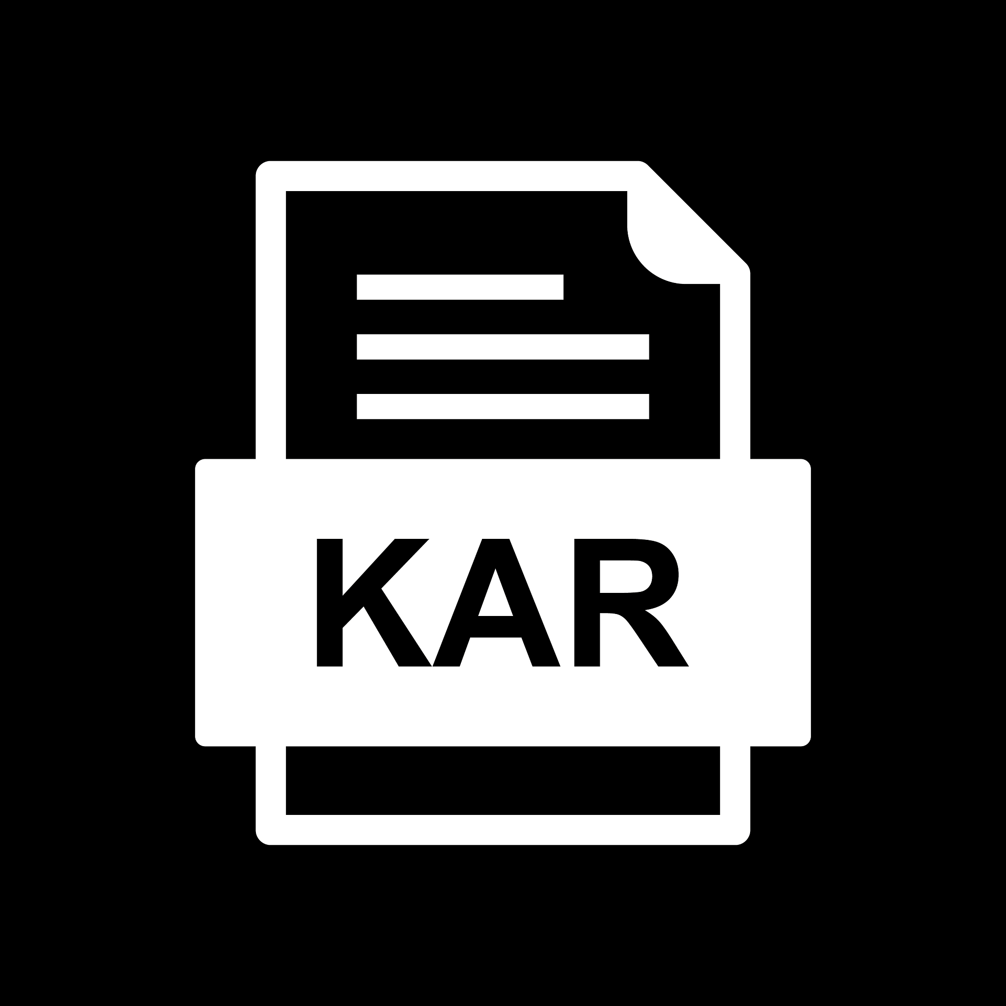 kar file document icon
