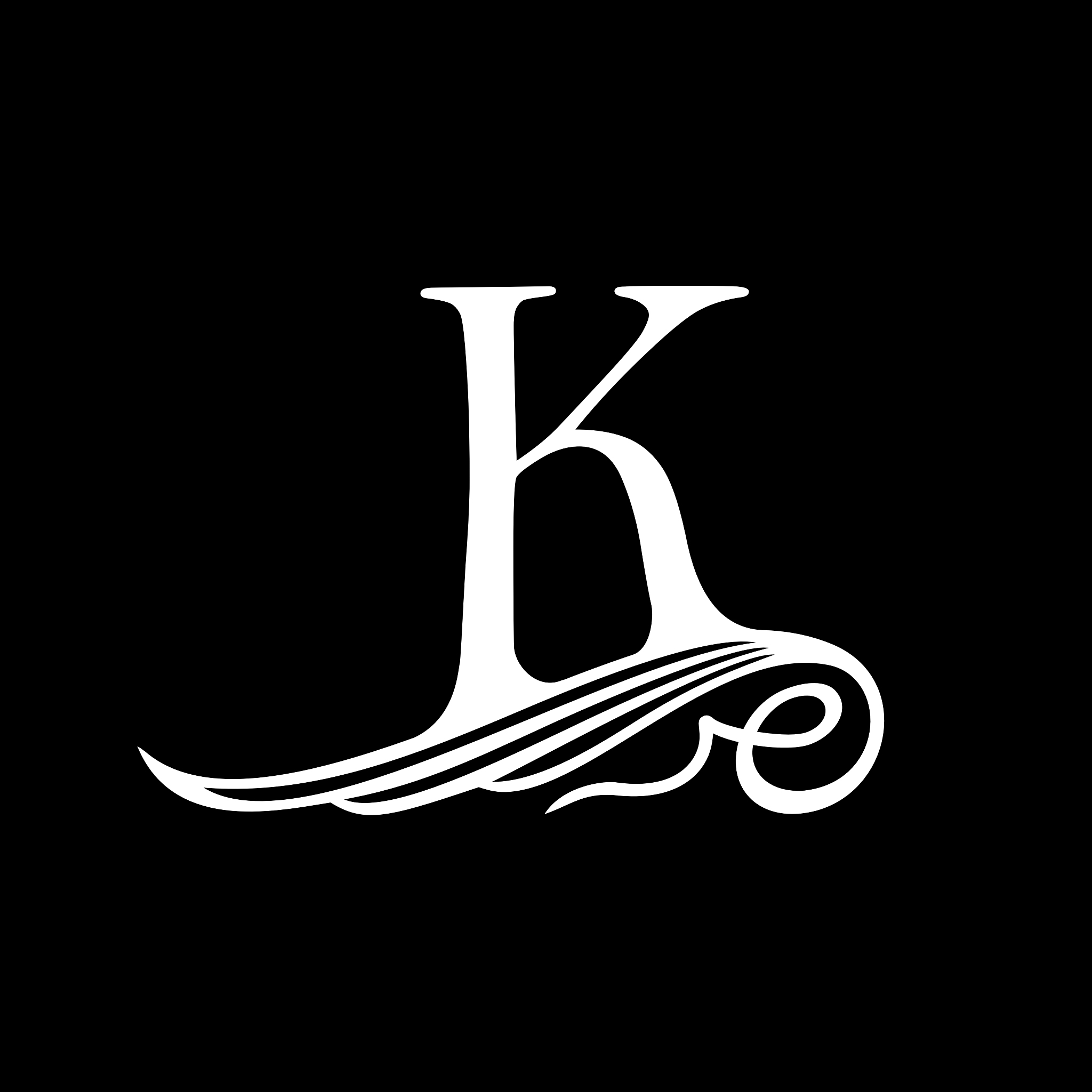 capital letter k for monograms emblems and logos