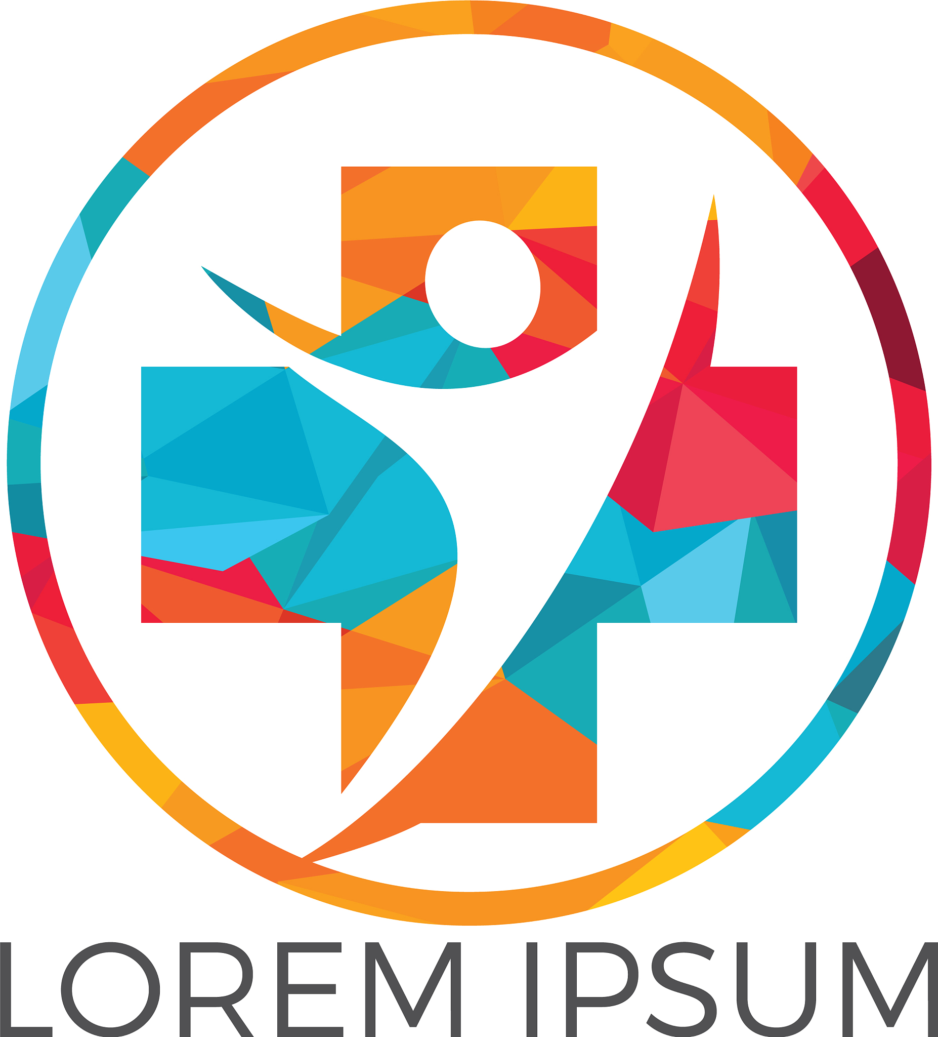 abstract medical logo design