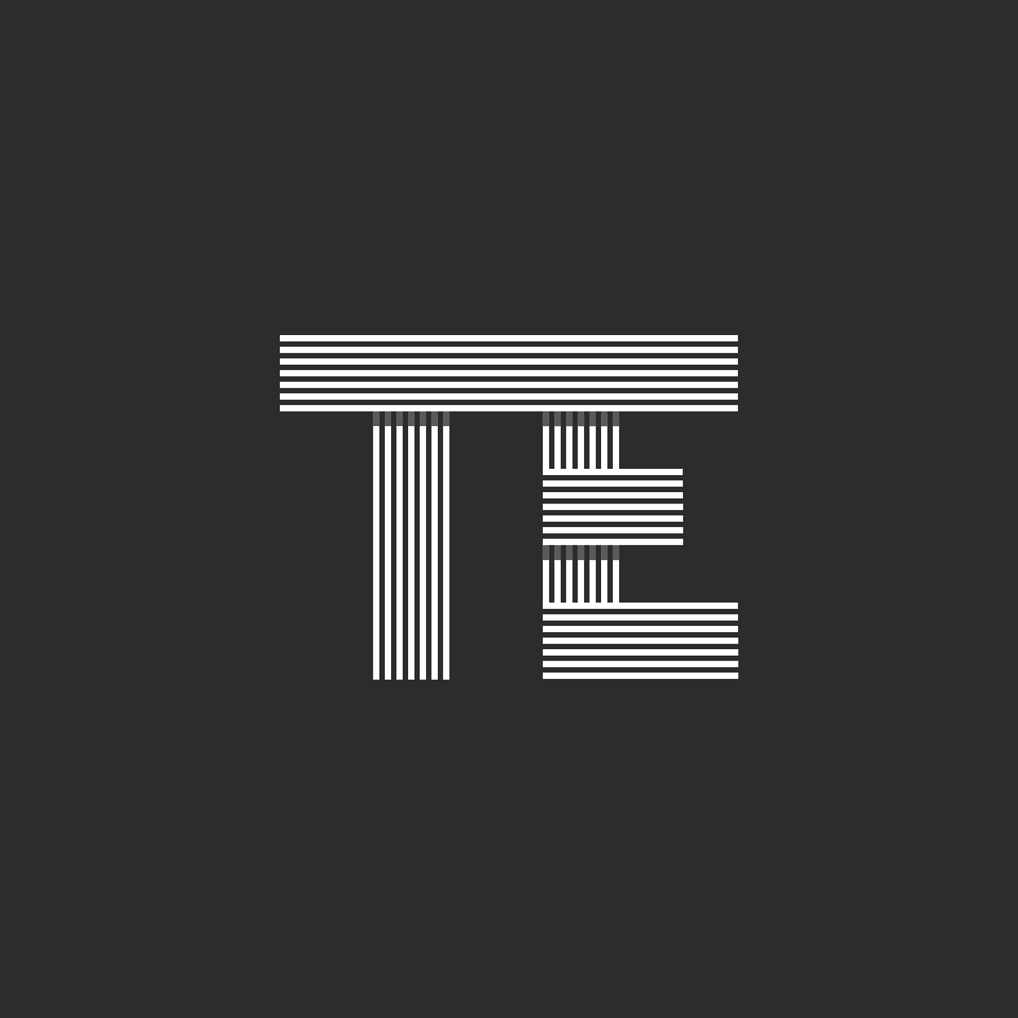 initials te letters logo monogram design element, t e emblem