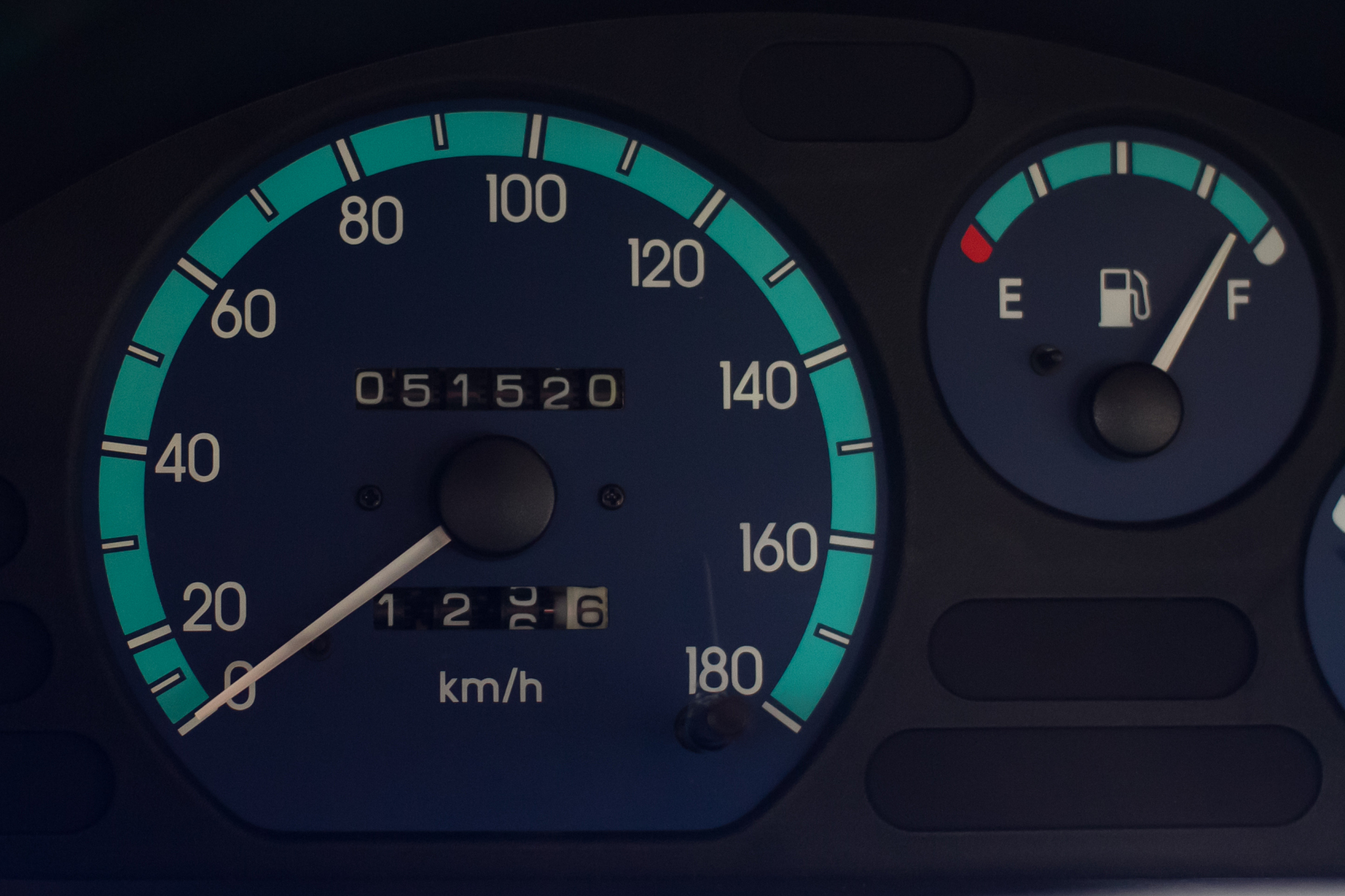 closeup speedometer