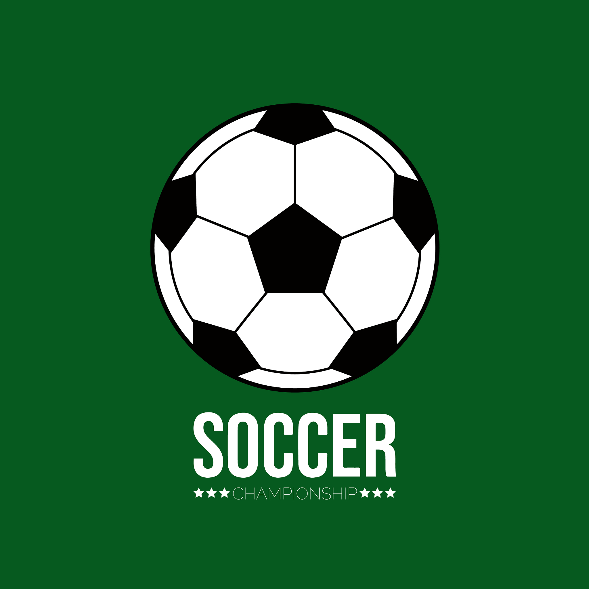 isolated soccer poster