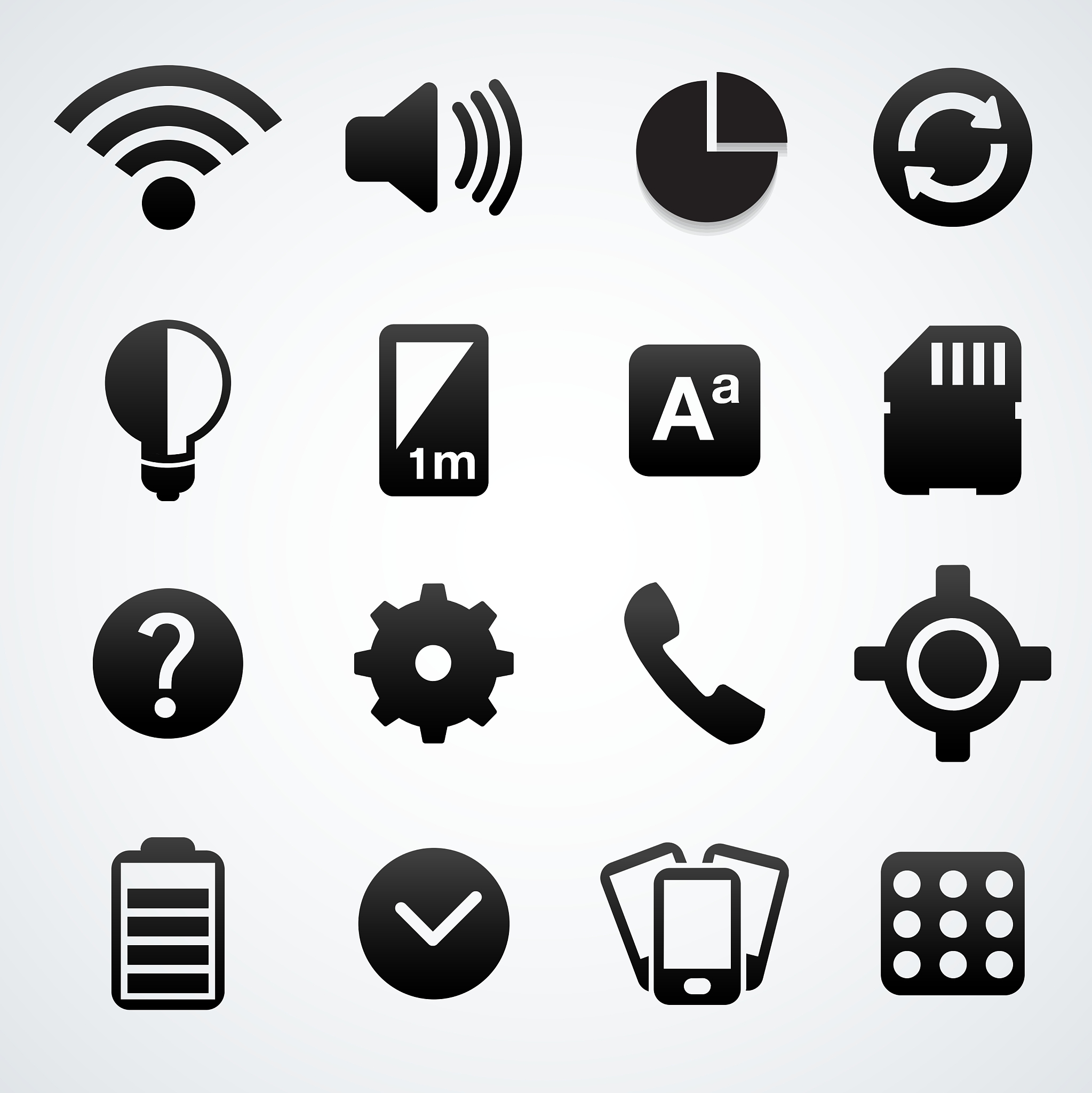 phone setting icons