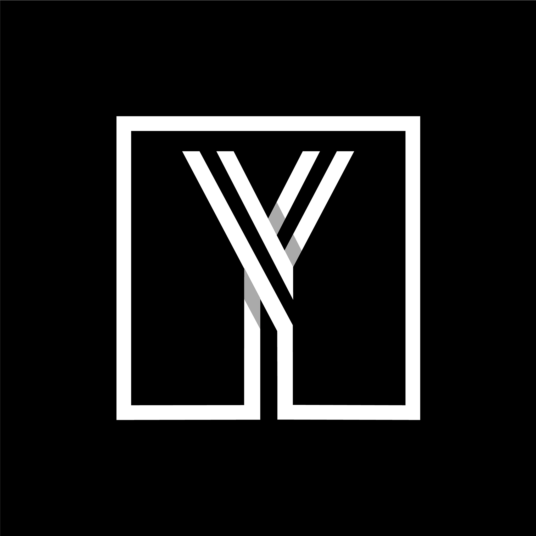 capital letter y monogram logo emblem