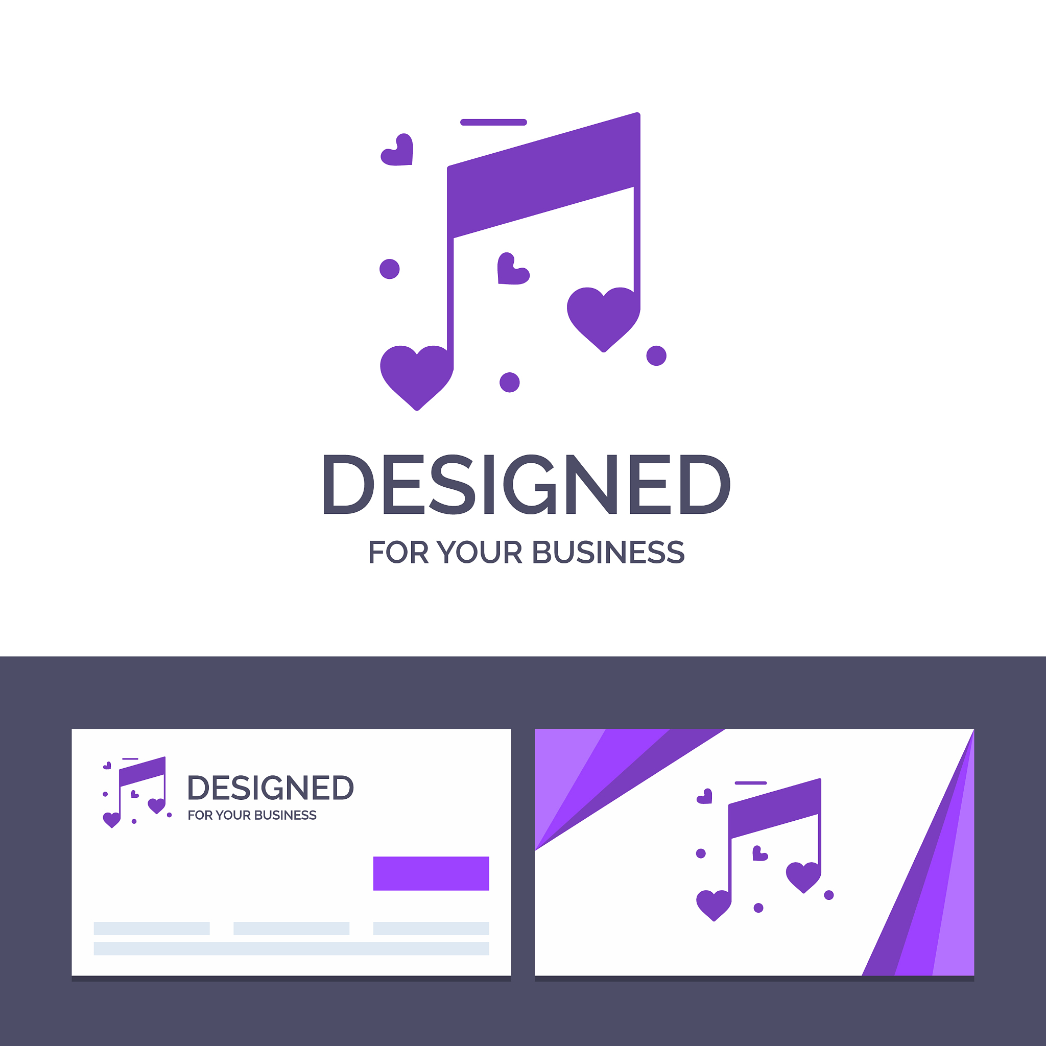 creative business card and logo template music