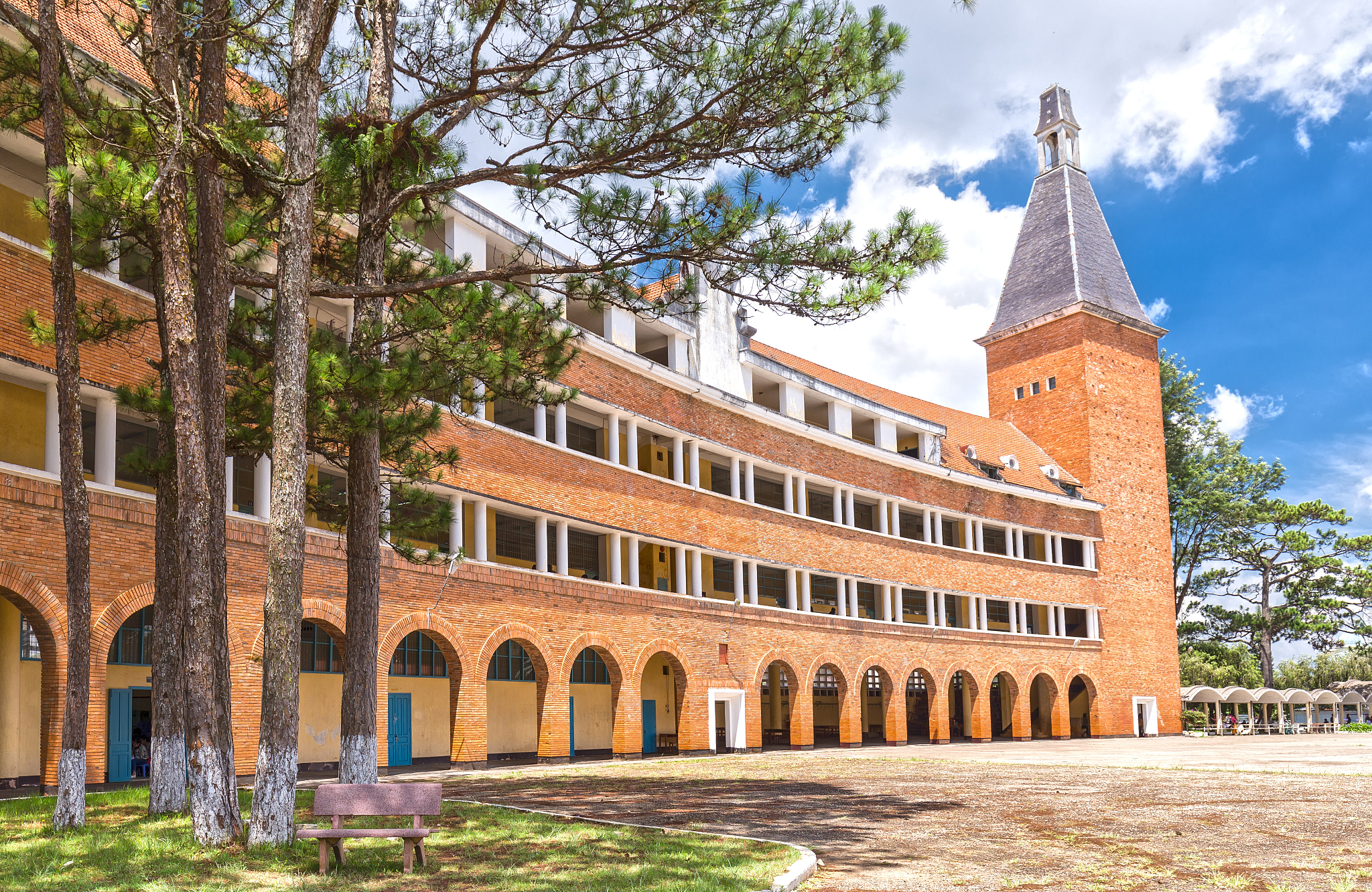 pedagogical colleges dalat with beautiful old architecture