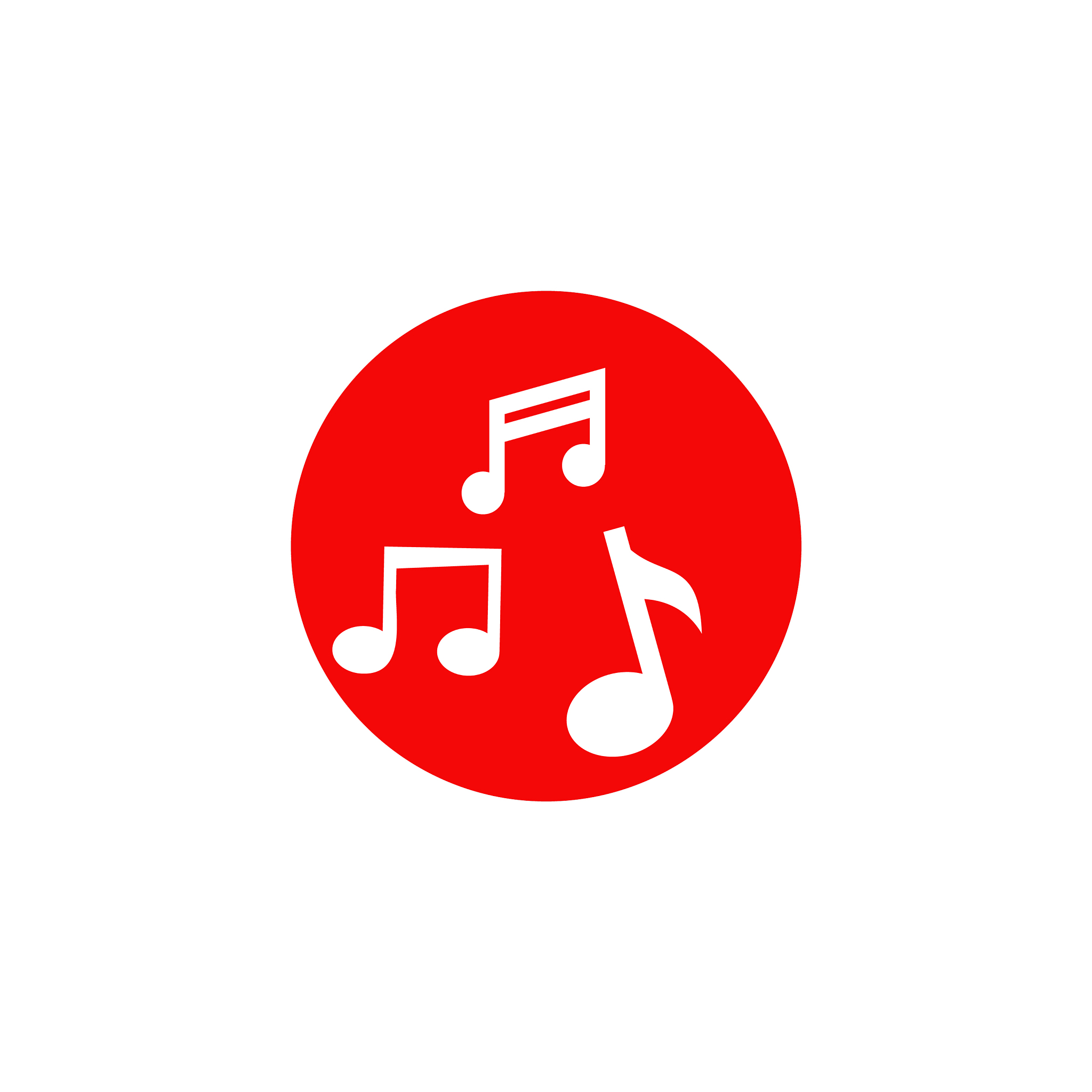 music note symphony icon logo design template