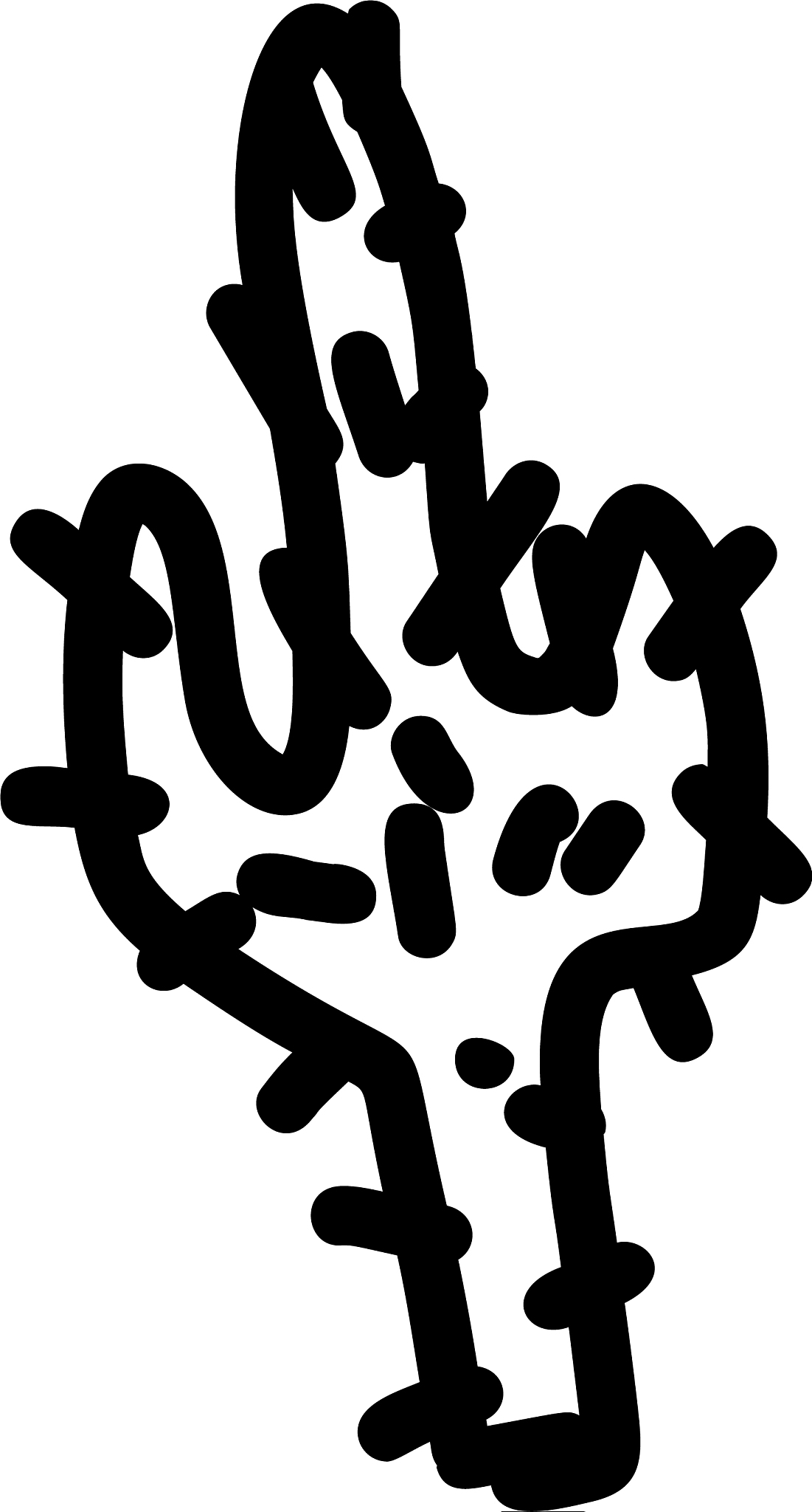 cactus hand drawn icon