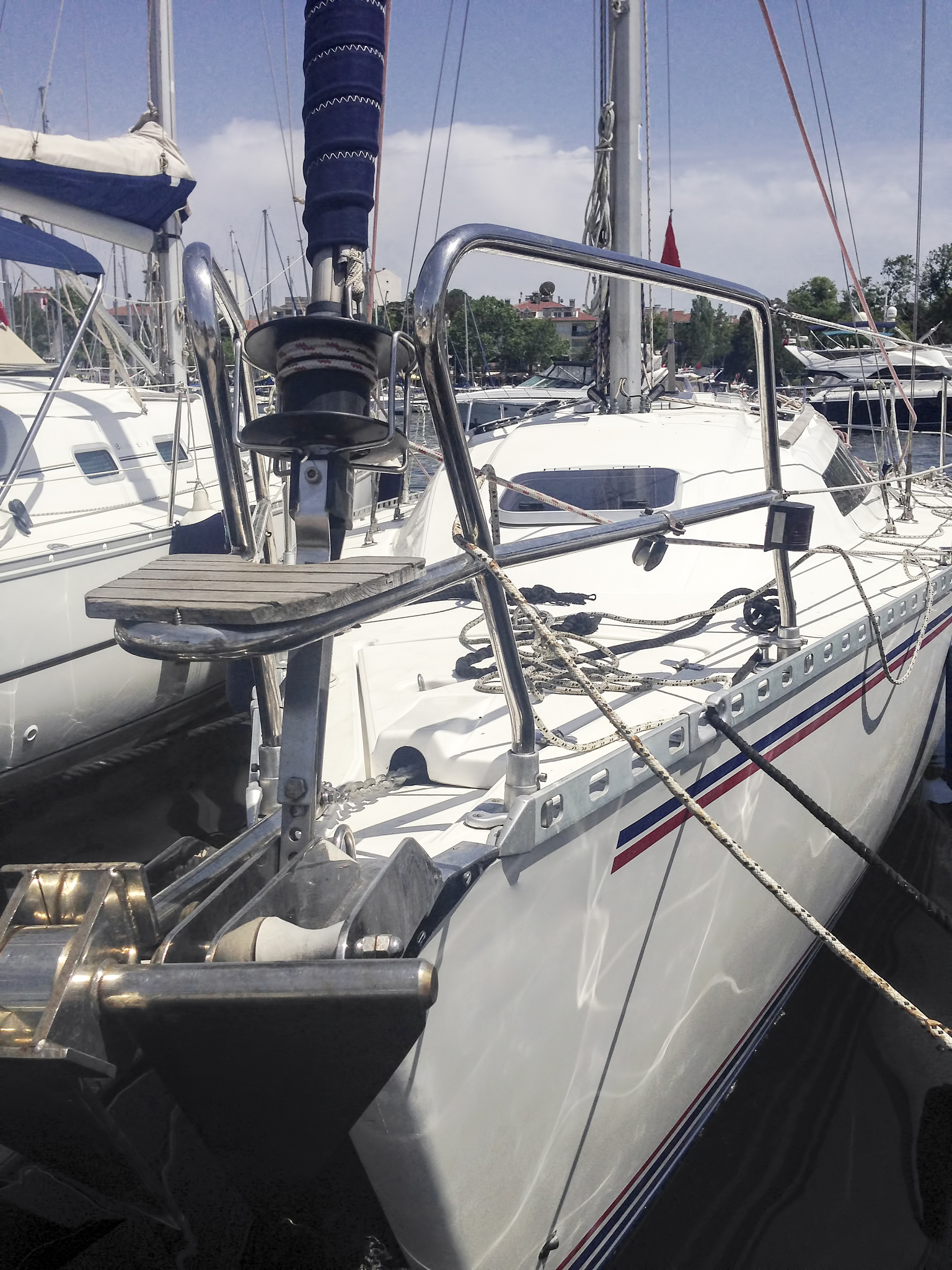 yachts in marina