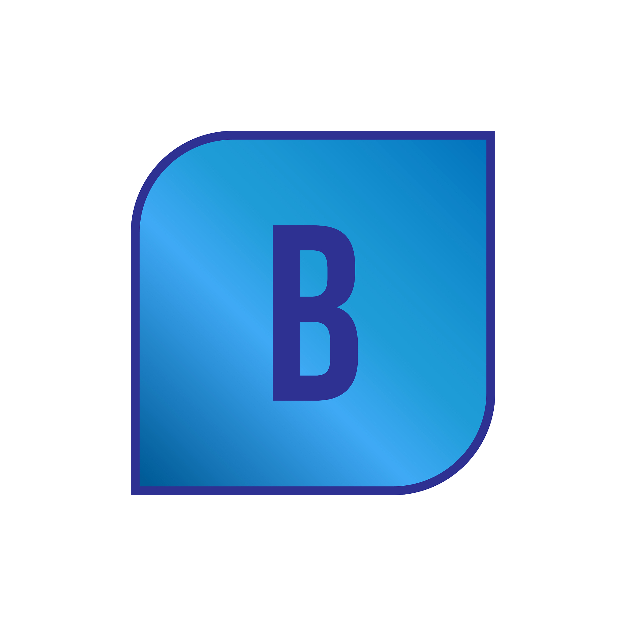 initial letter logo b template design