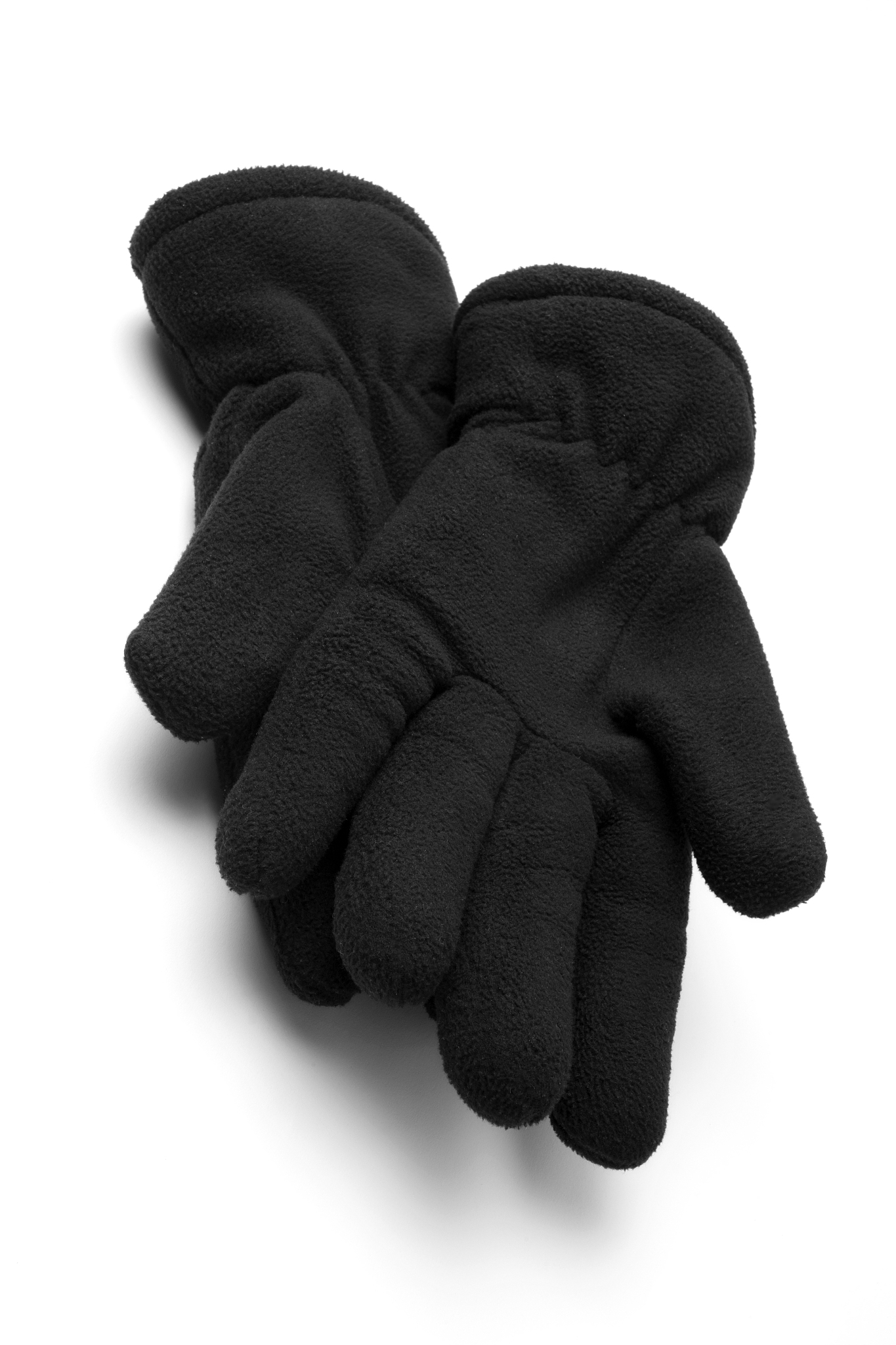 thermo vlies gloves on white background