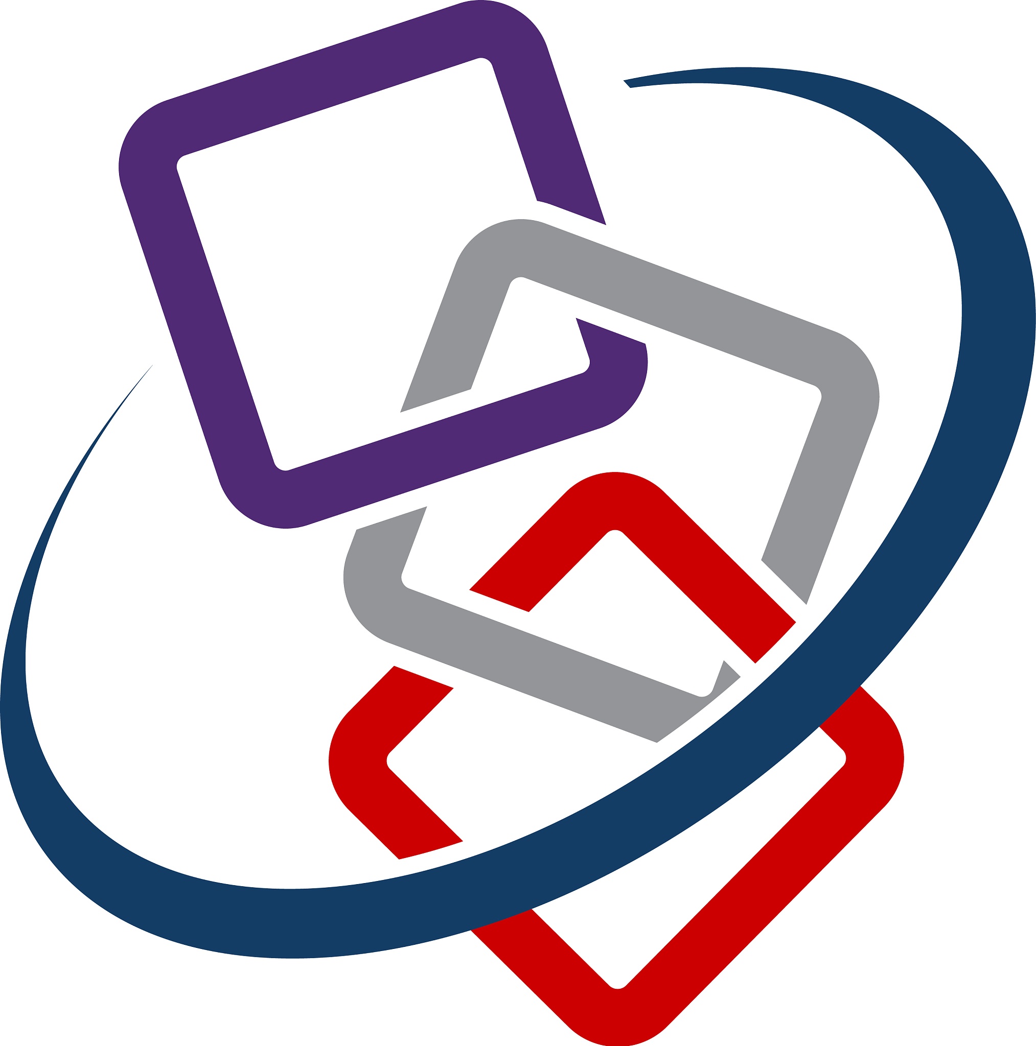 chain connections logo design template