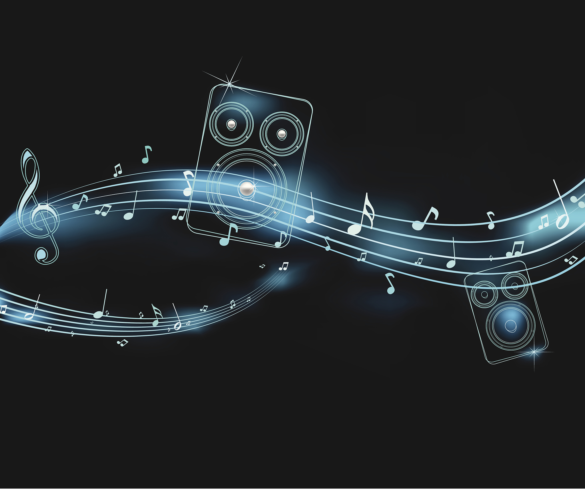 neon music illustration