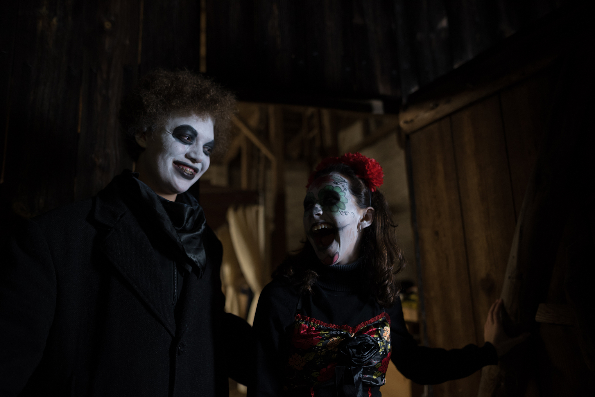 having fun at halloween