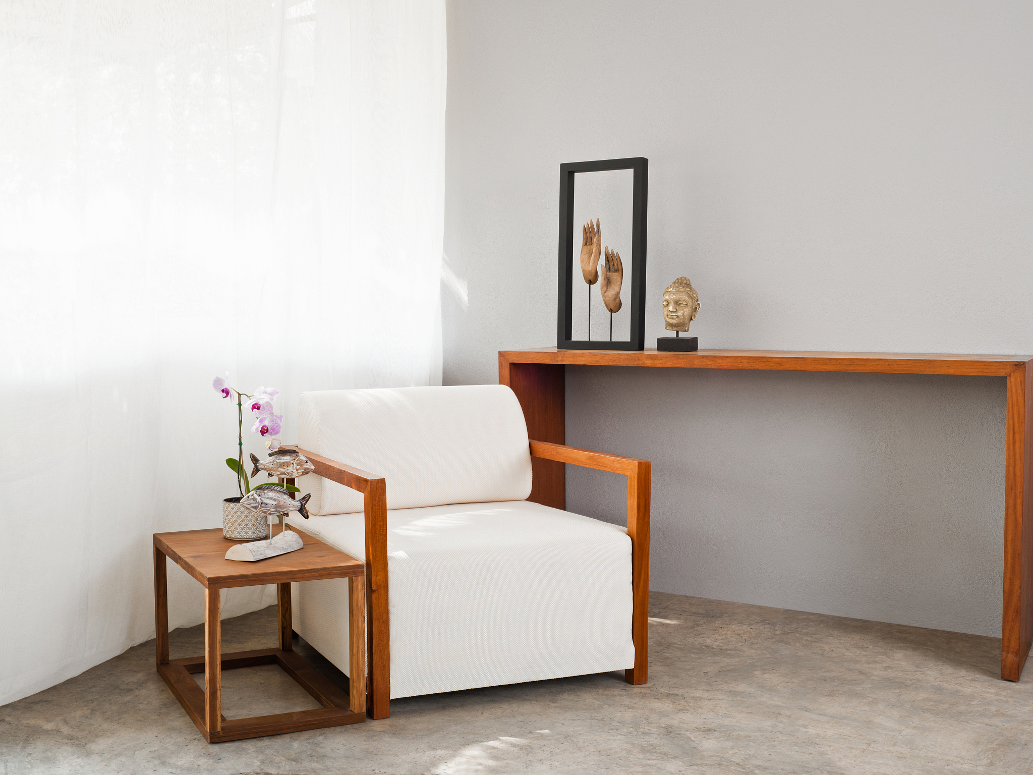 bright white sofa seat