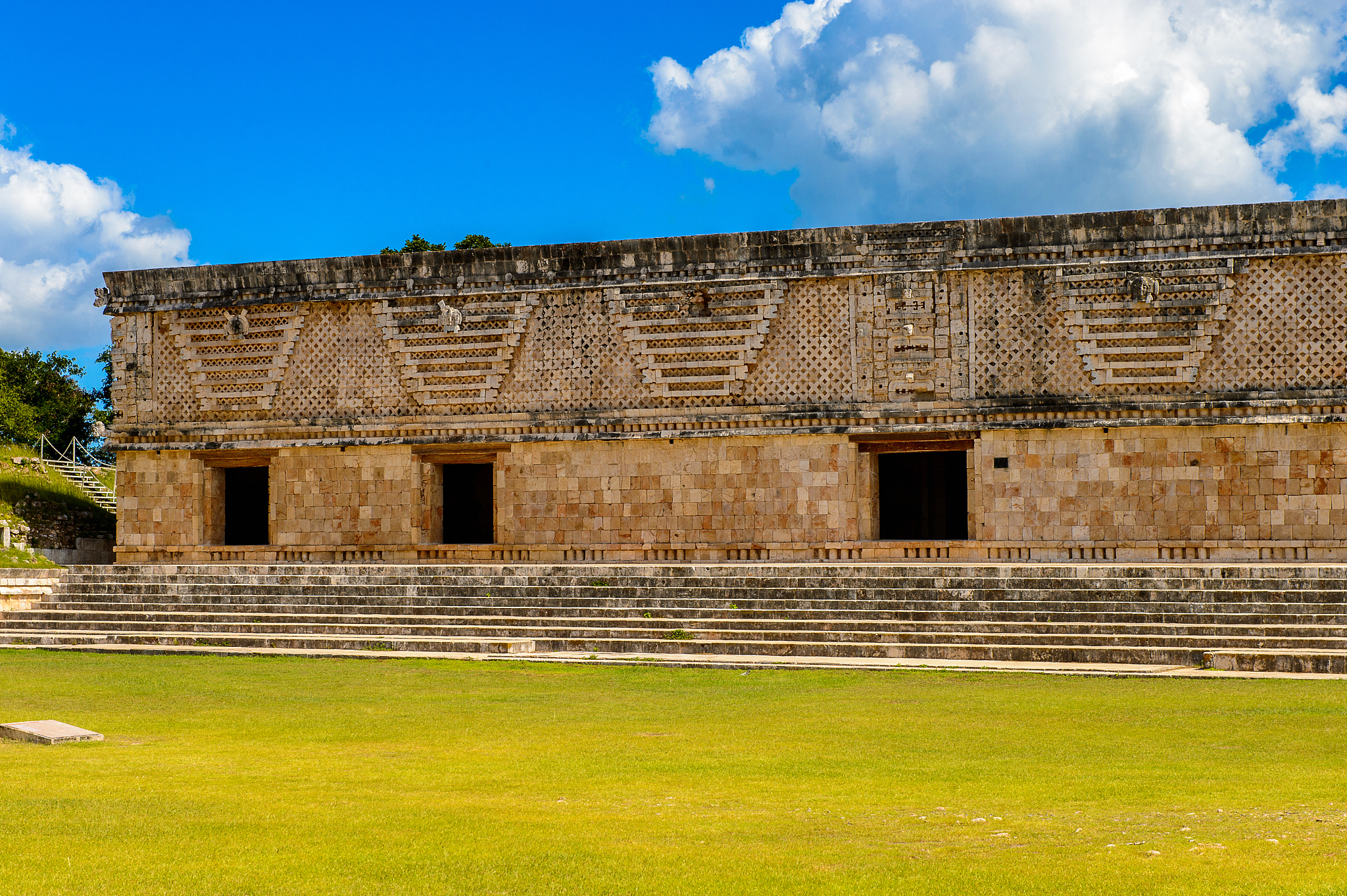 building of the nunnery, uxmal, an ancient maya city of the clas