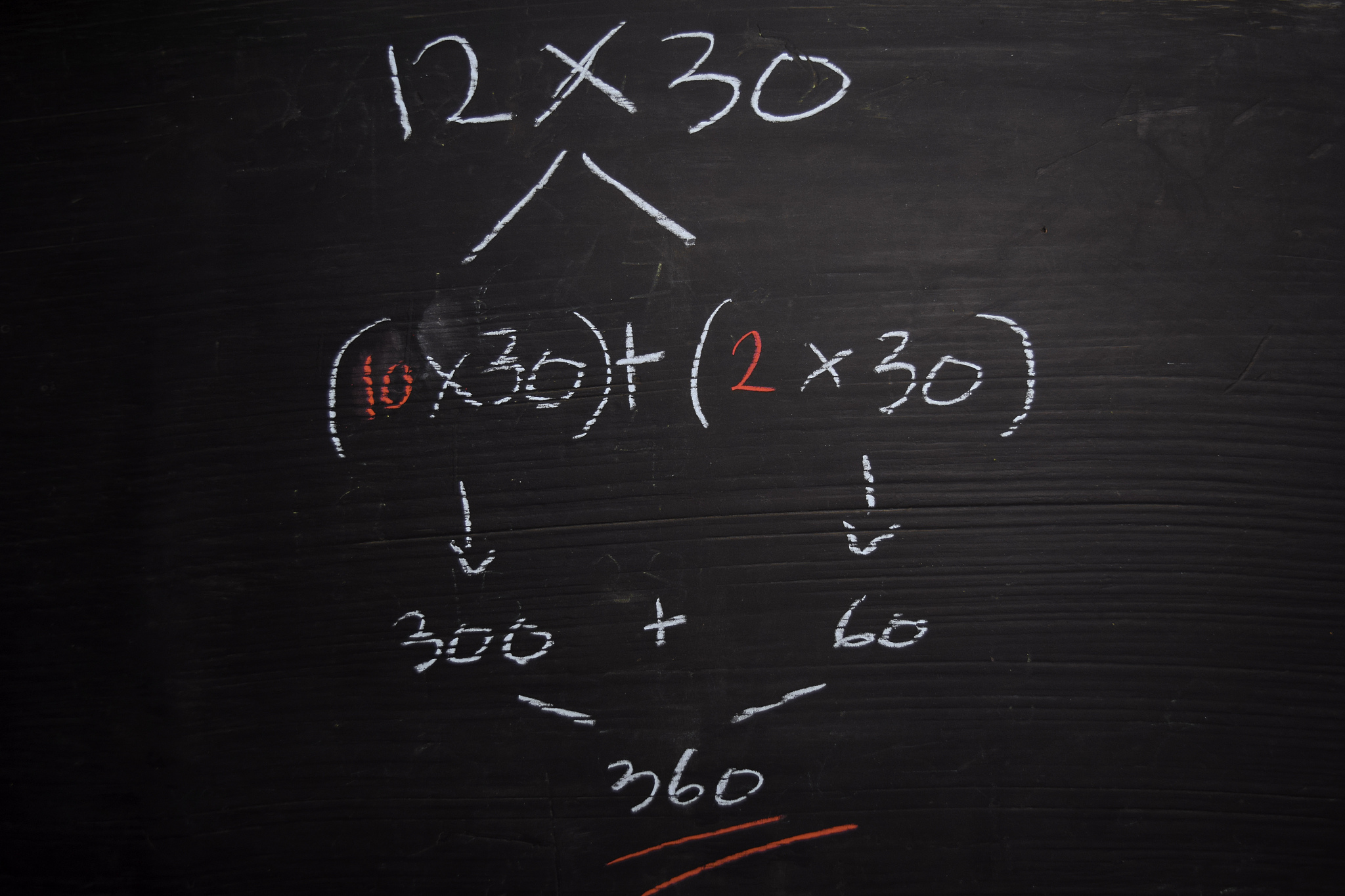 close up math formulas written on a blackboard. education concep
