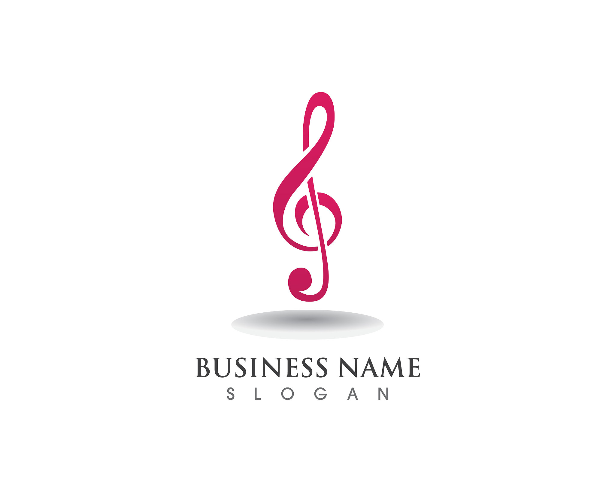 music note symbols logo and icons template