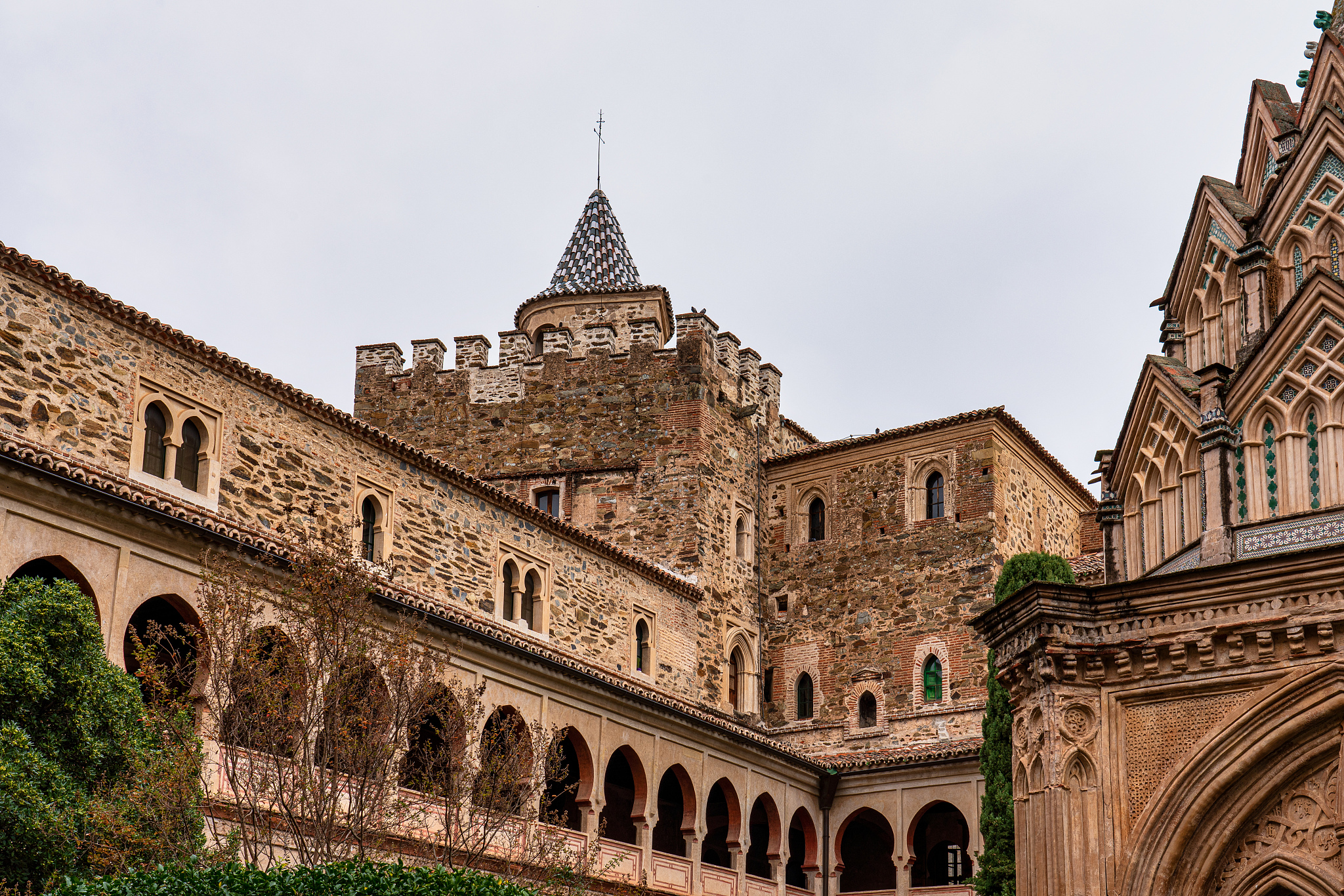 royal monastery of santa maria de guadalupe. caceres, spain.