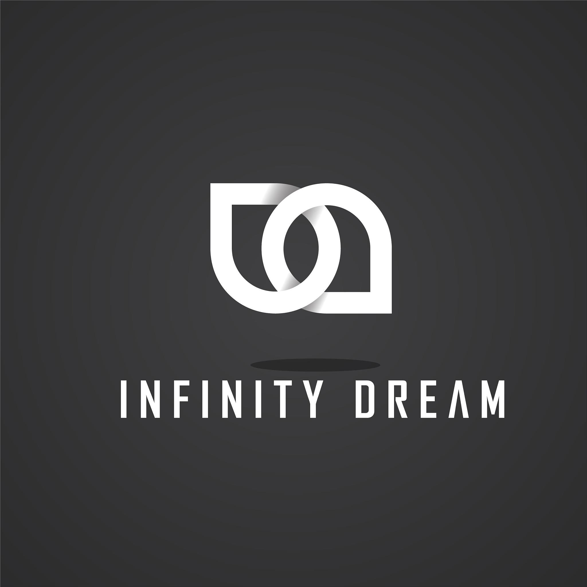 this is infinity logo design white