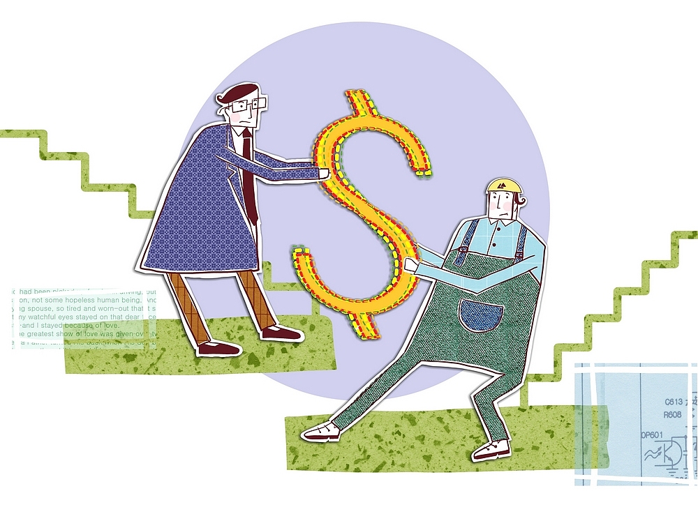 The implication that all money spent from then on would be my own was scary yet funny as well para 15把这些翻译成中文段落加上