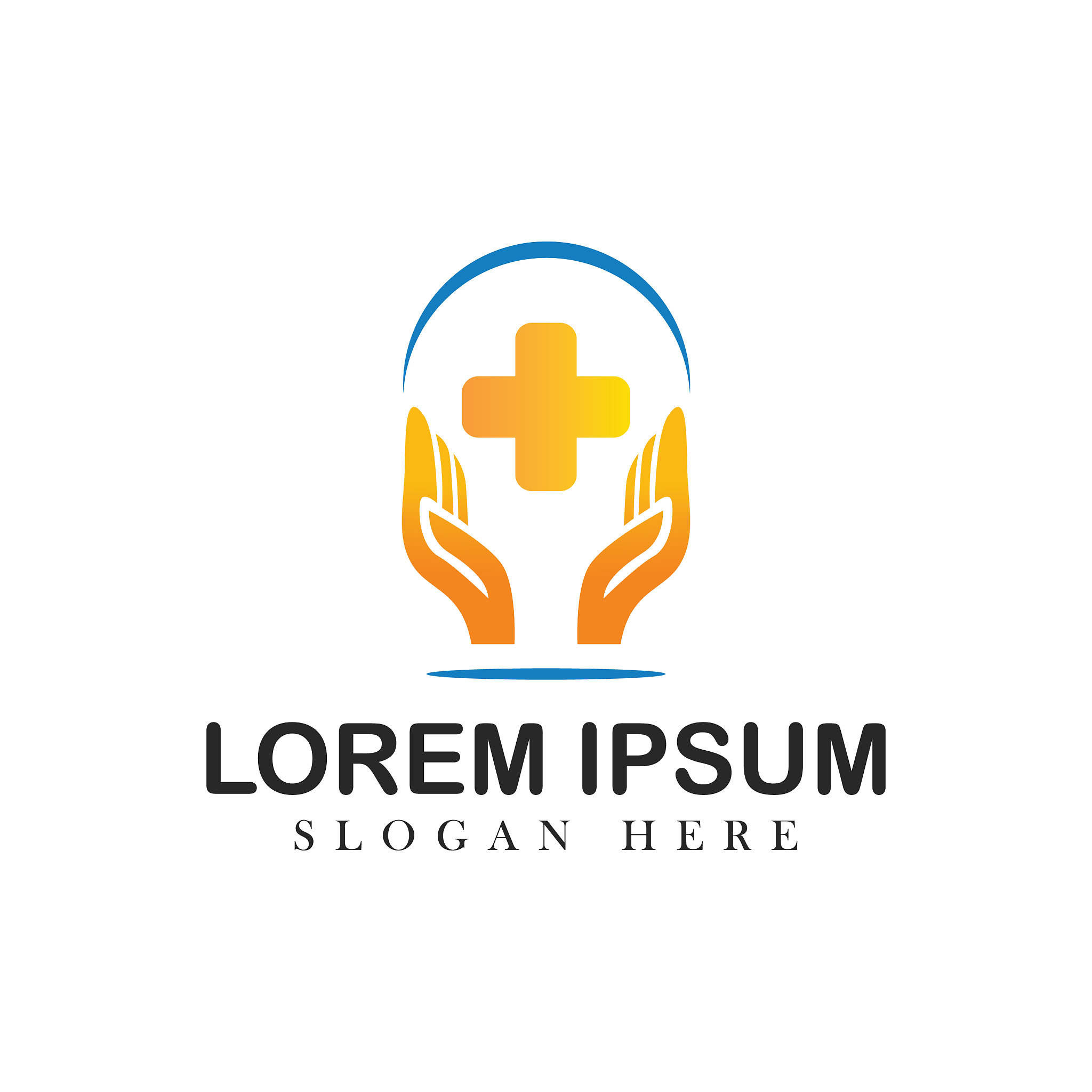 medical concept emblem icons health element