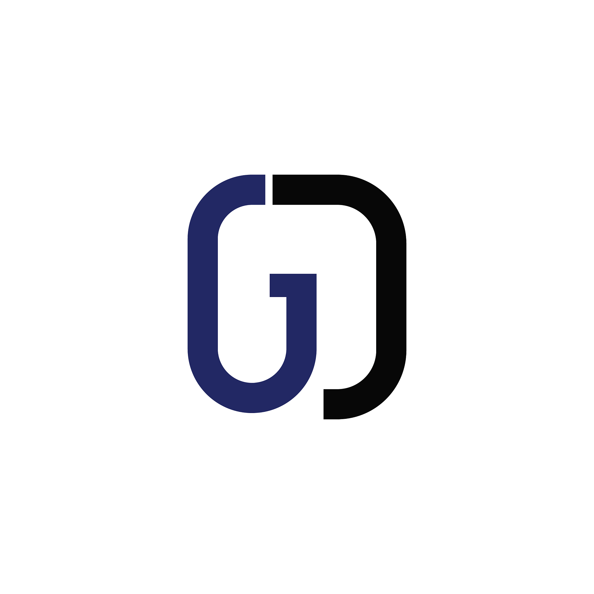 initial letter gd or dg logo design template