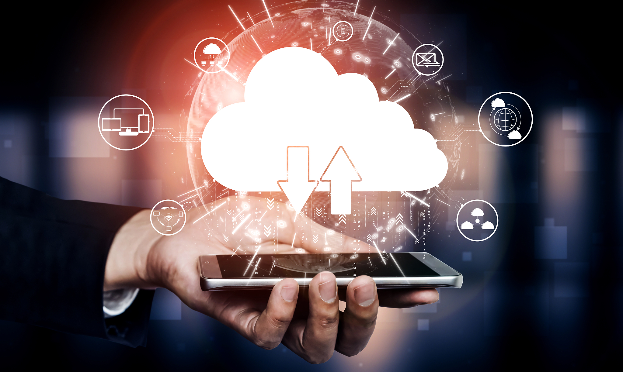 cloud computing technology and online data storage for business 