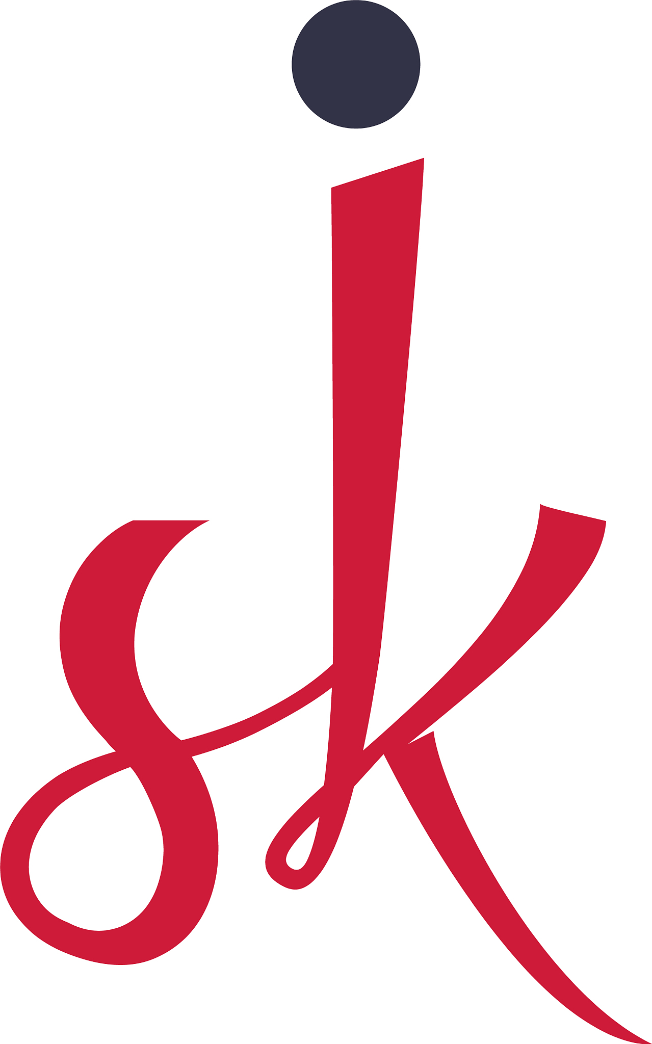sk letter logo design template