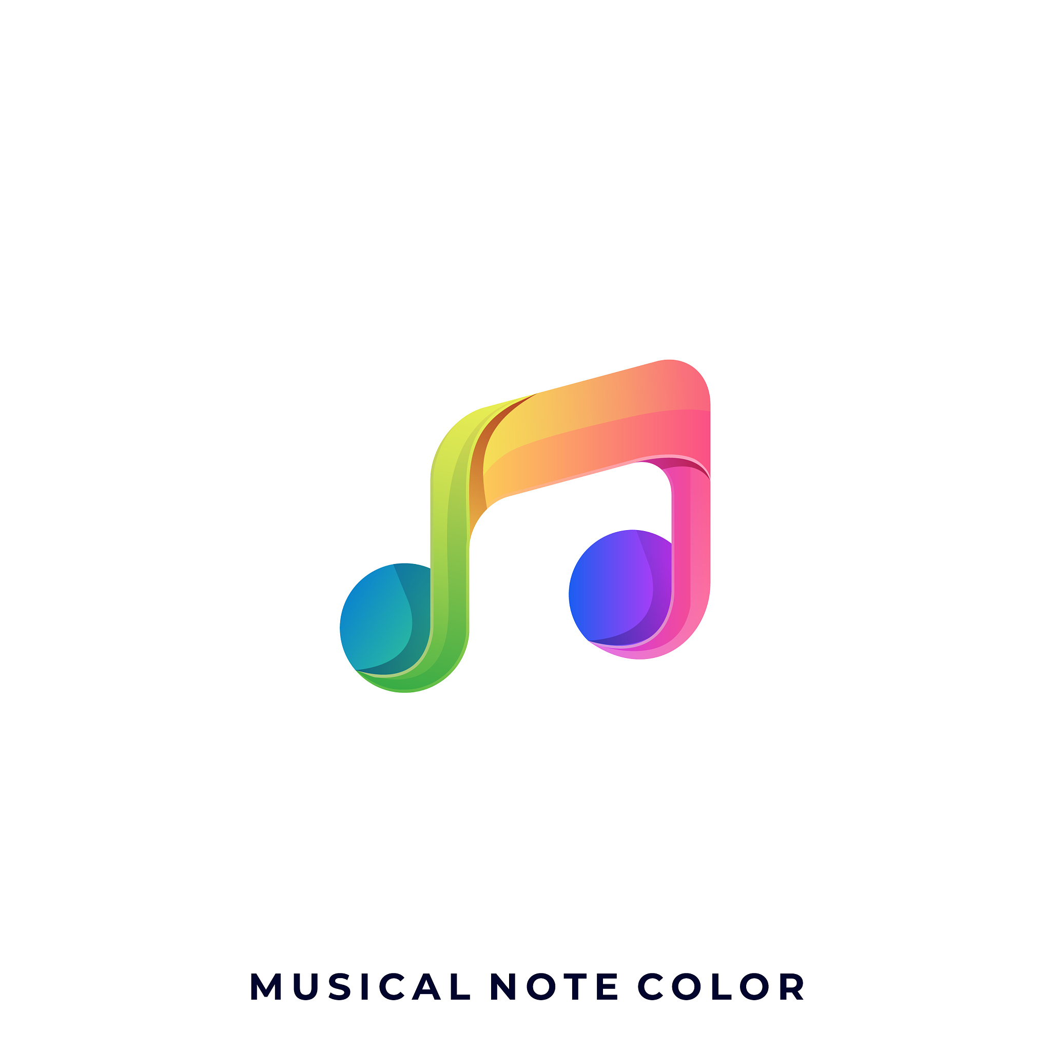 music colorful design template