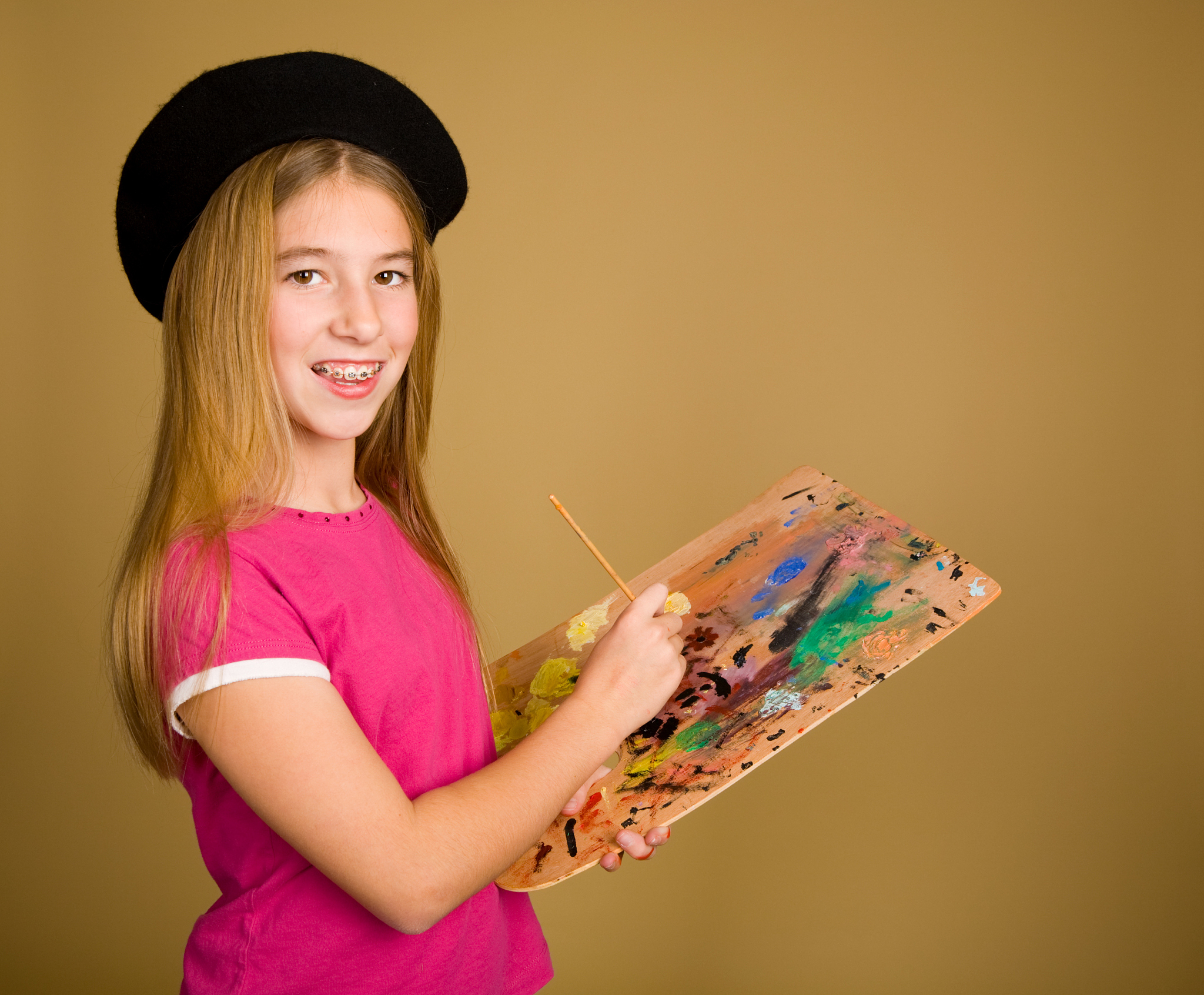 young girl artist series