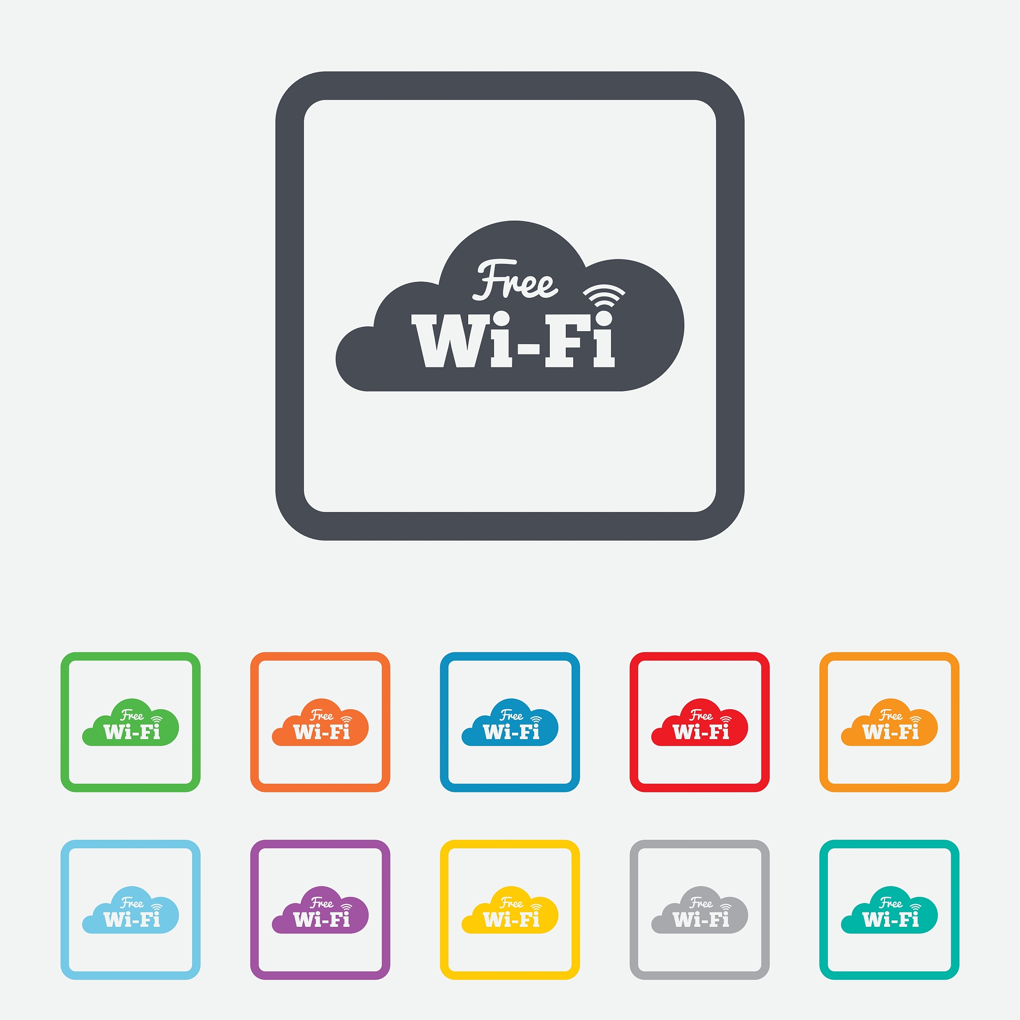 free wifi sign wifi symbol wireless network