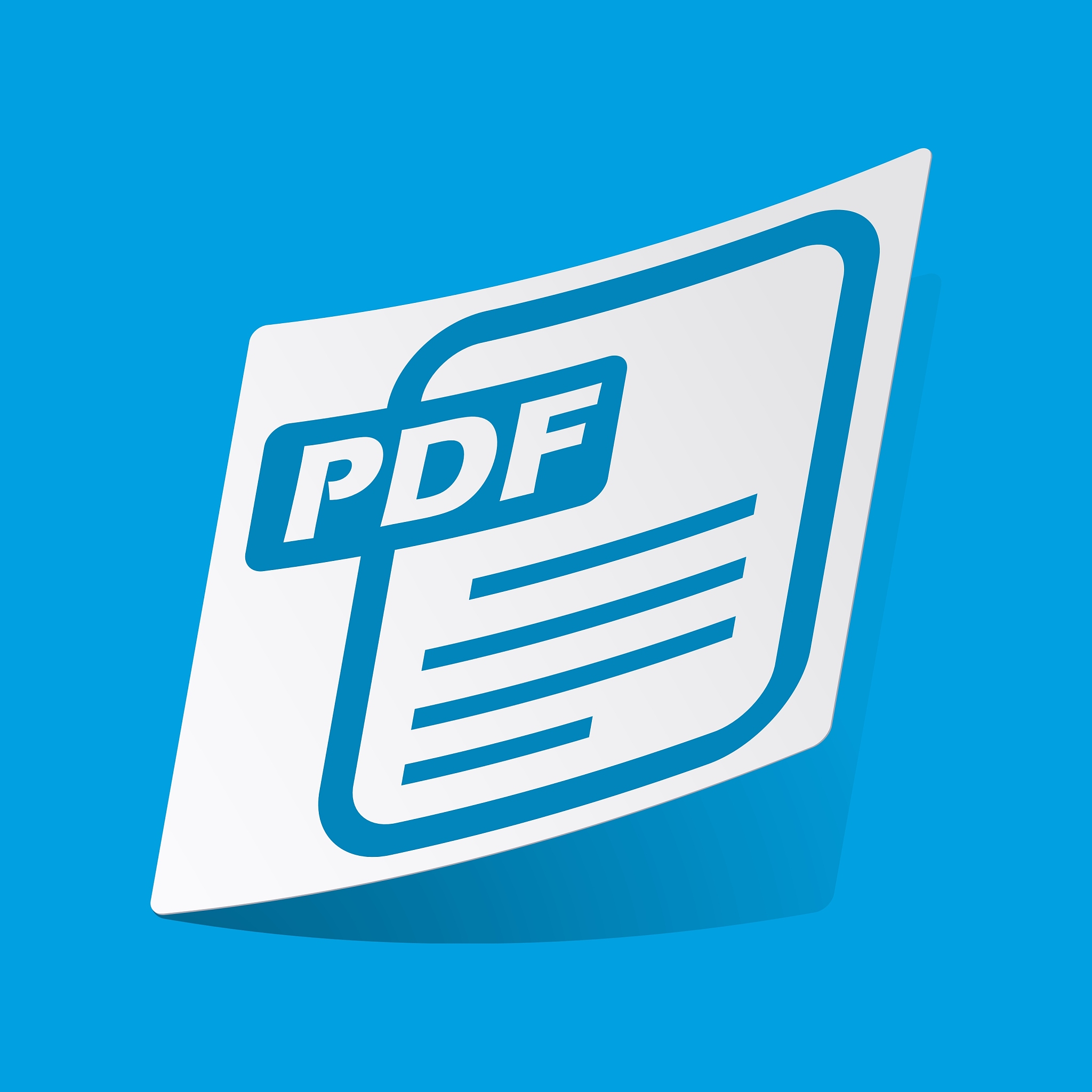 pdf file sticker