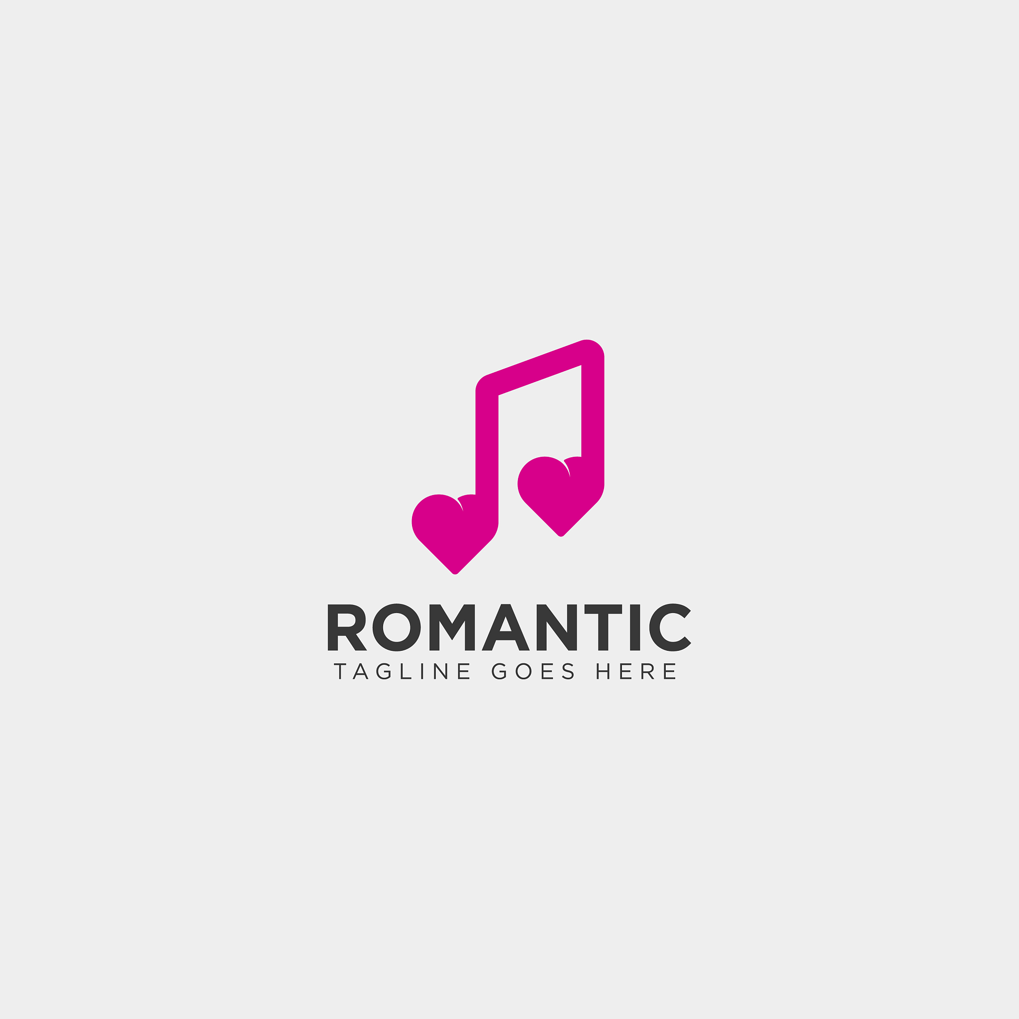 love music symbol or logo template icon element