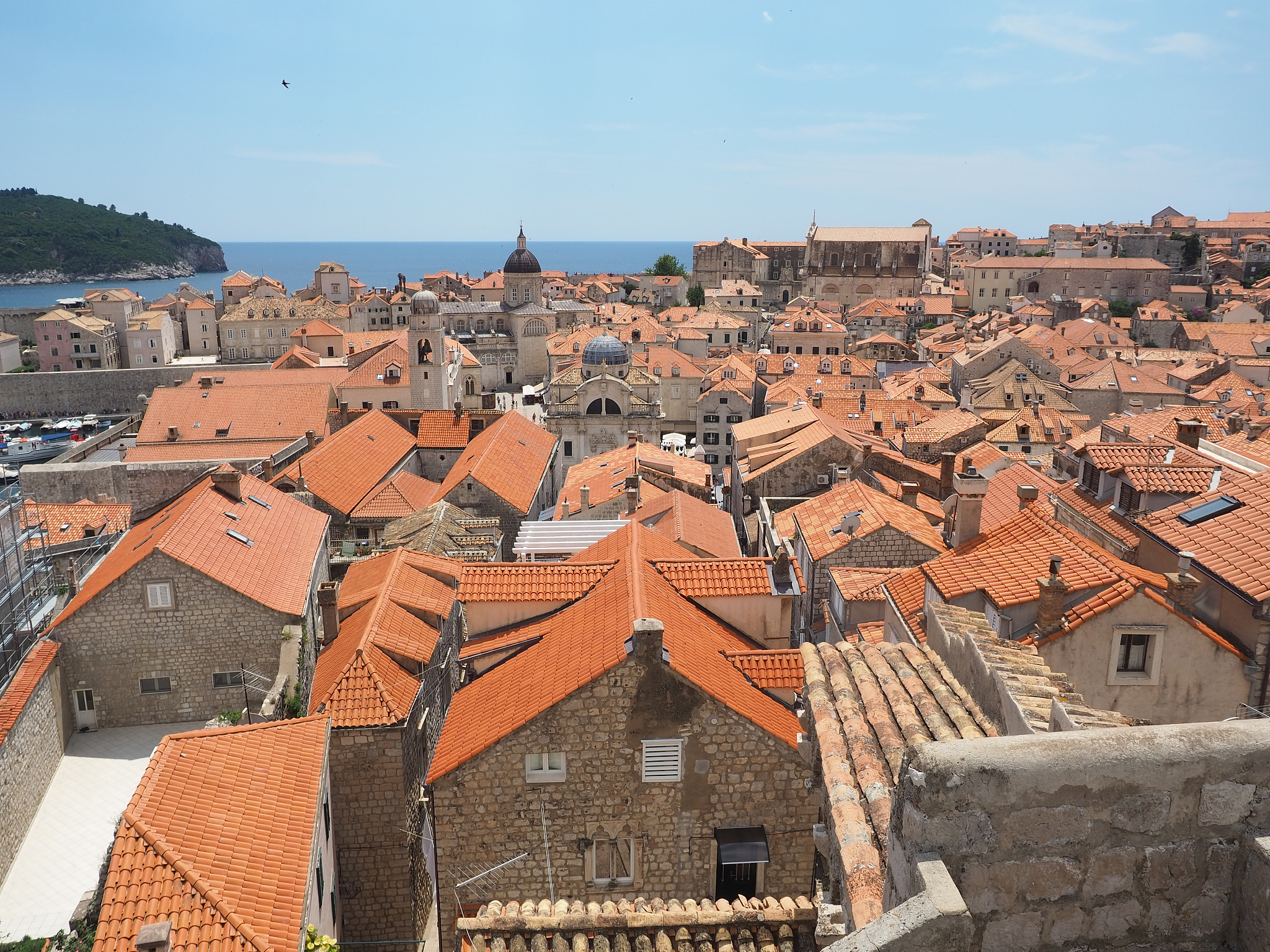 view of dubrovnik old town, croatia