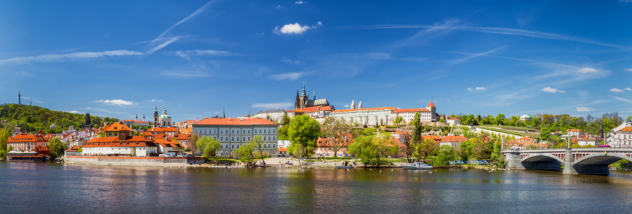 spring day in the city, prague, czech republic