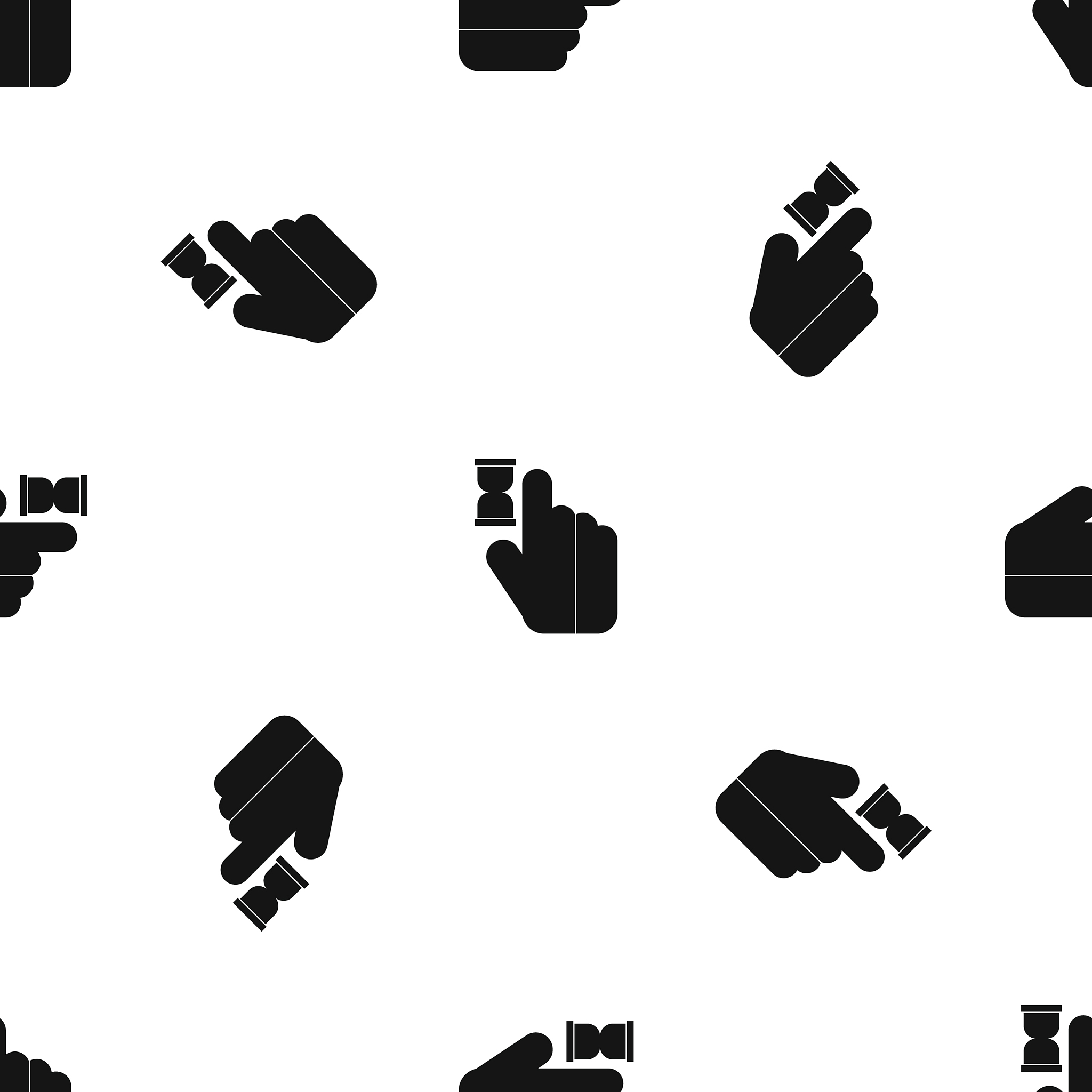 click pattern seamless black