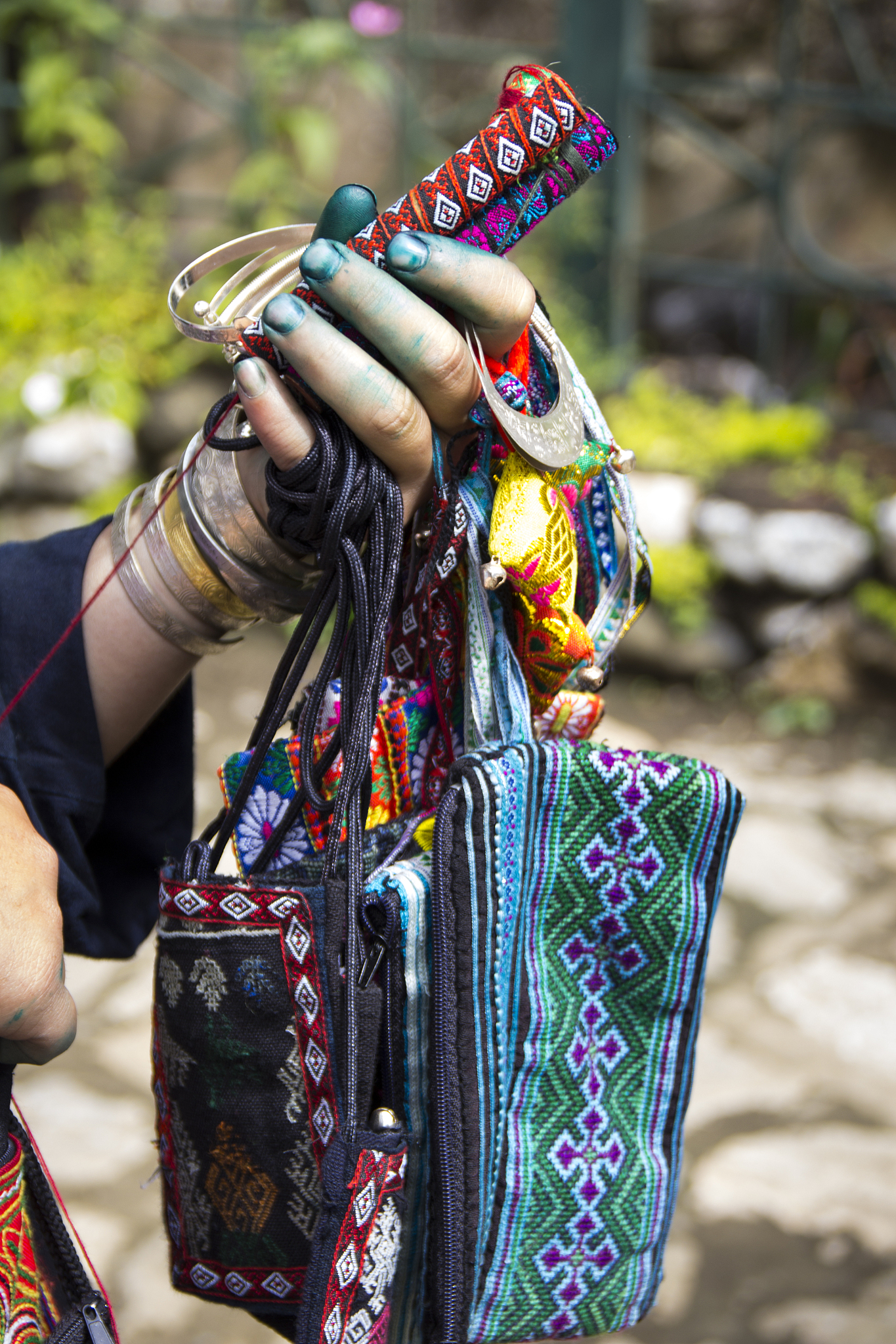 black hmong woman's hand