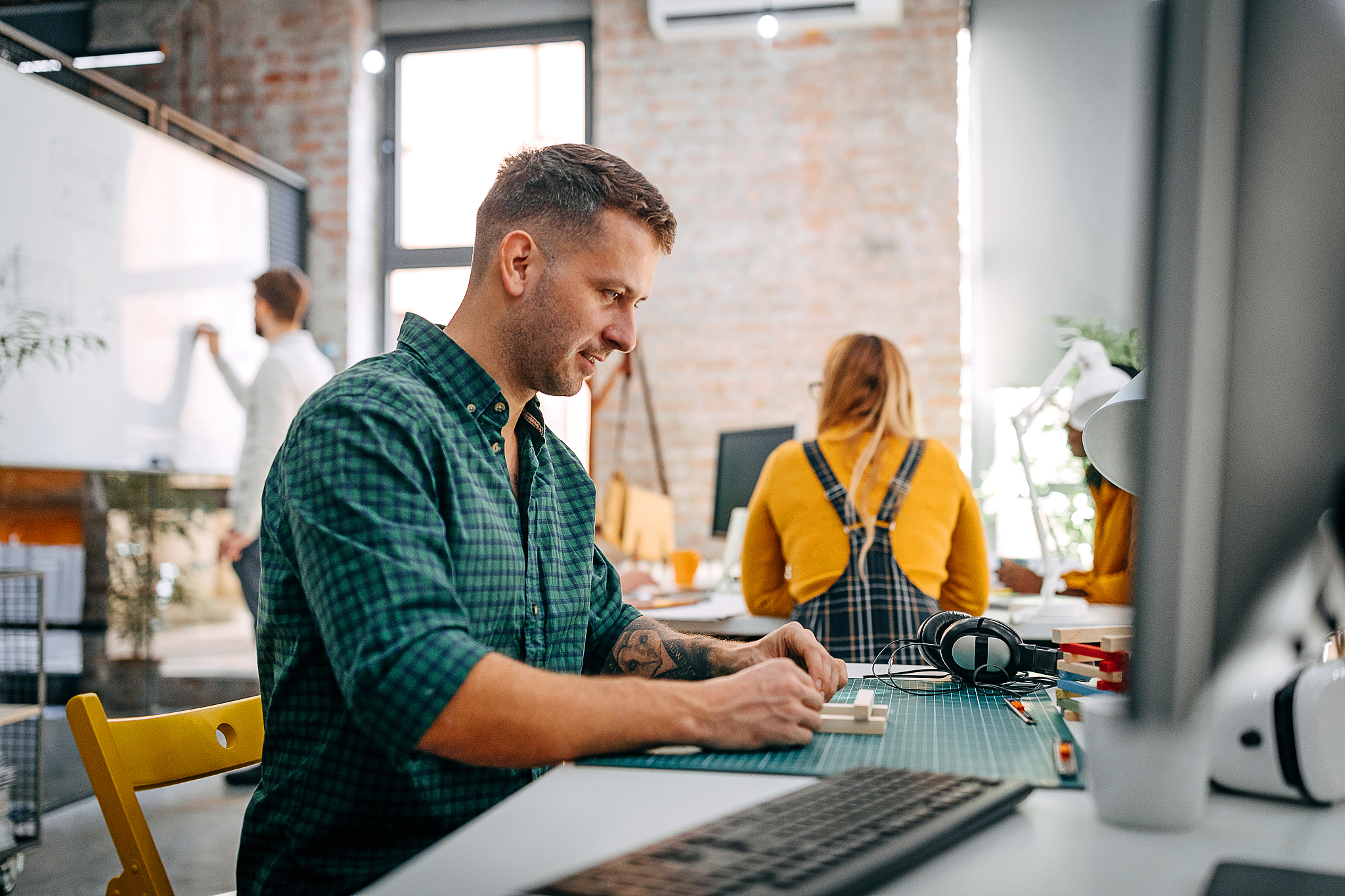business people working at office