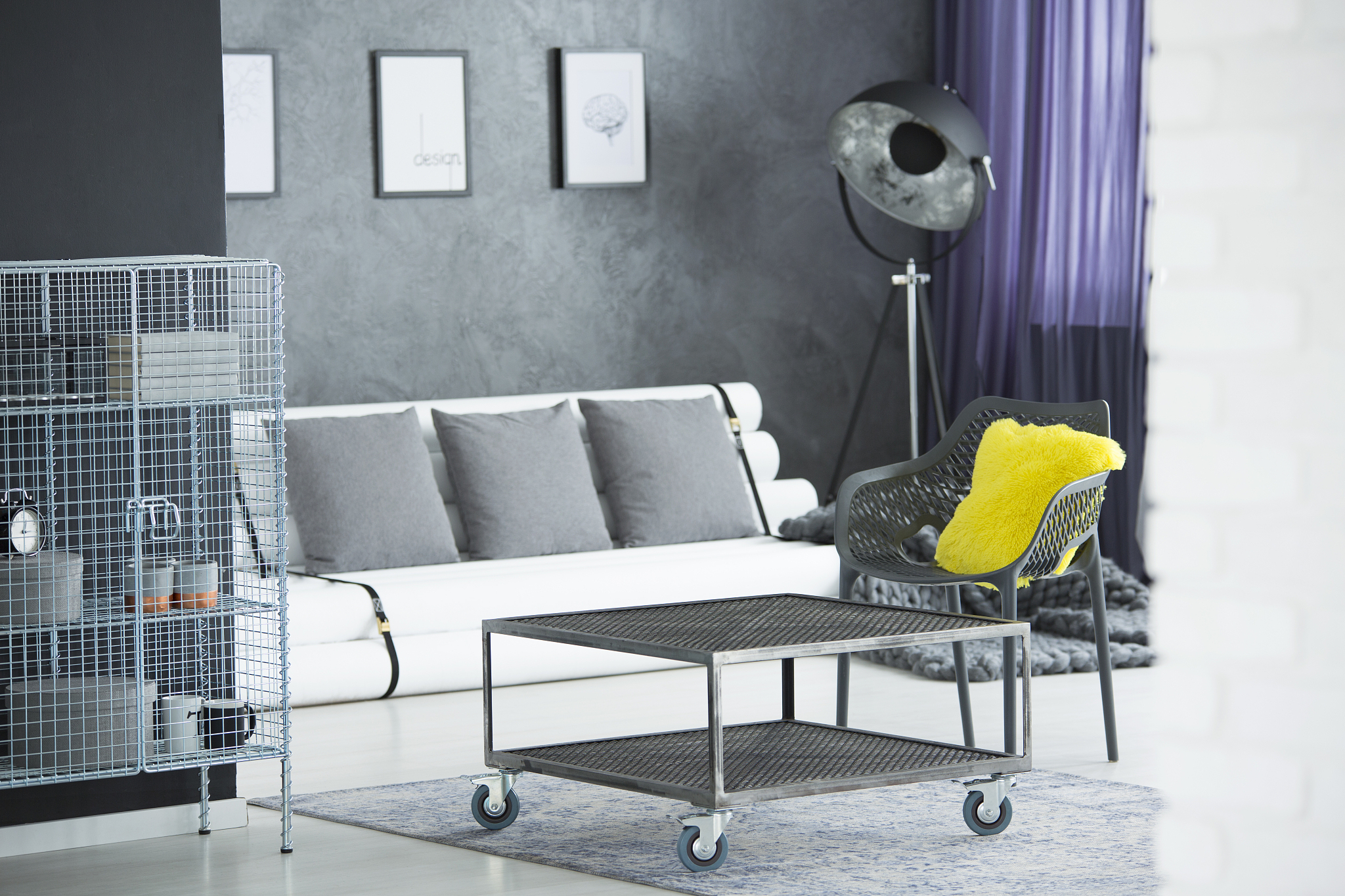 diy sofa and metal furniture