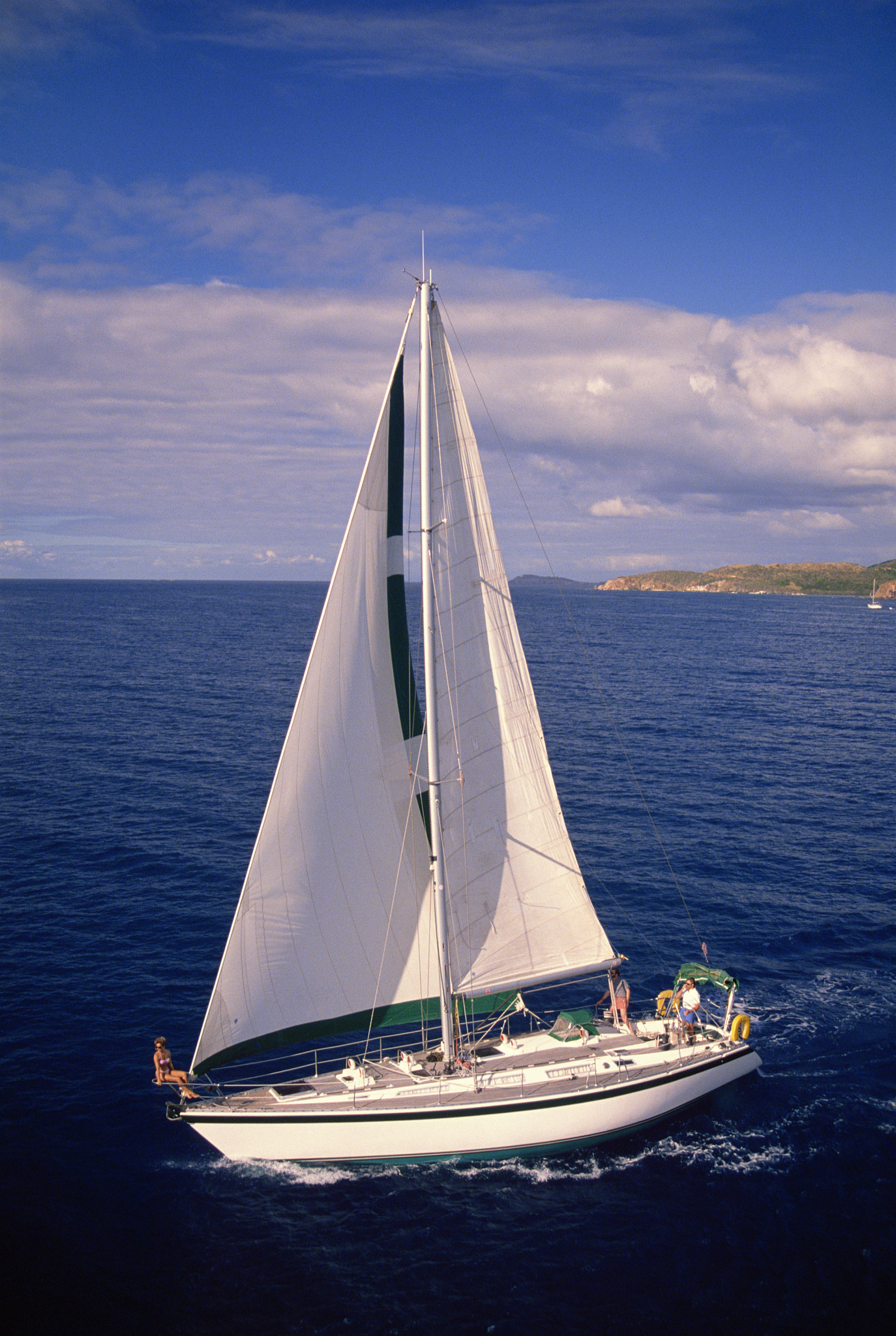 yacht on ocean