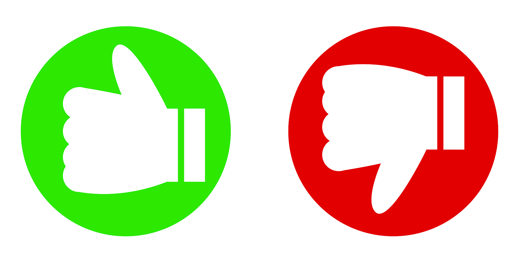 like and dislike buttons with white background stock - illustrat