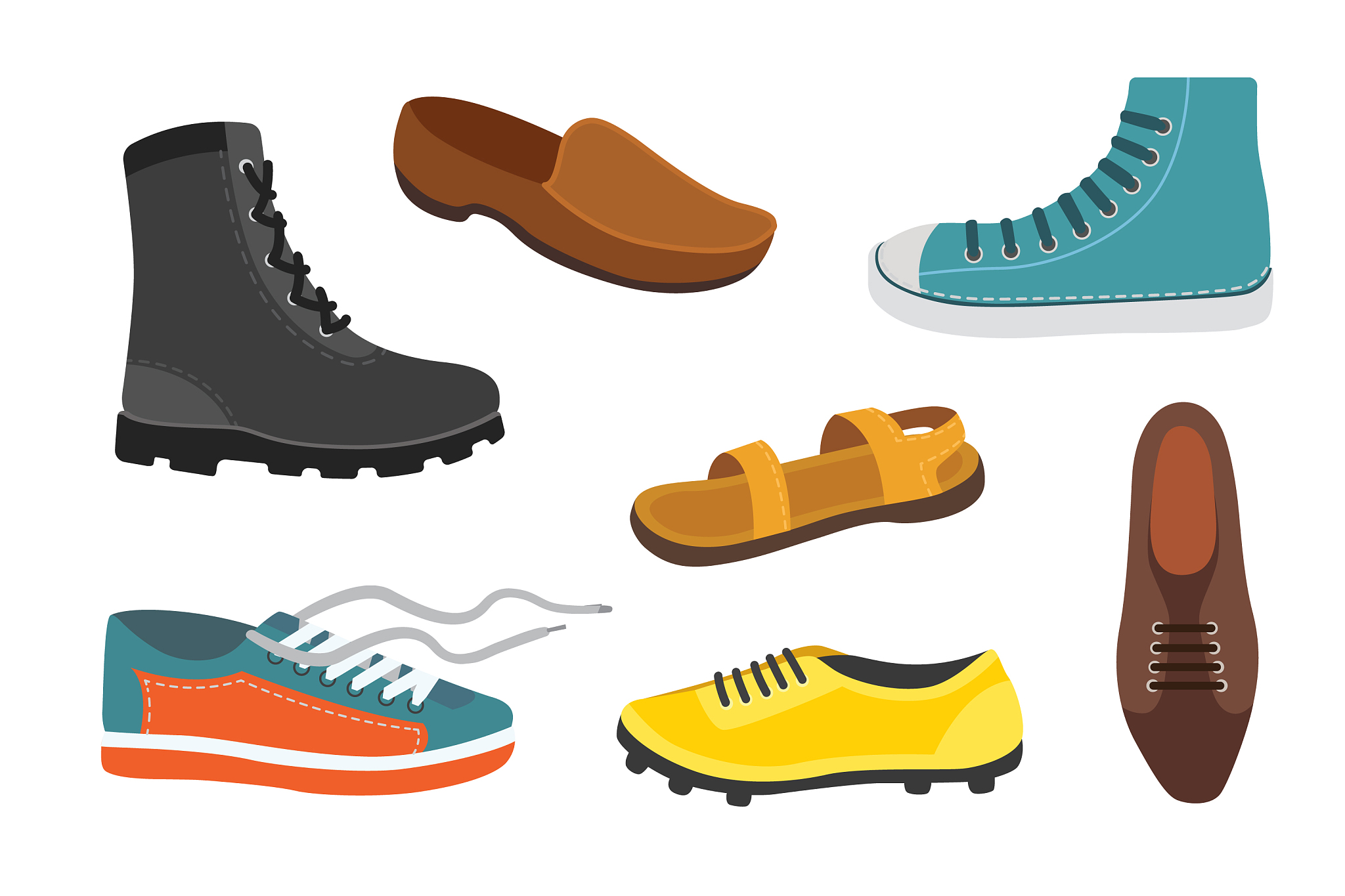male man season shoes in flat style men boots