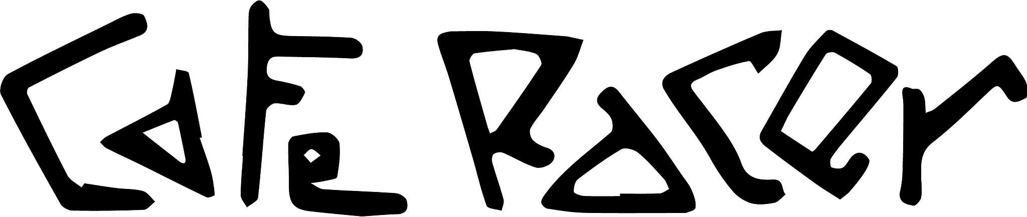 cafe racer text lettering