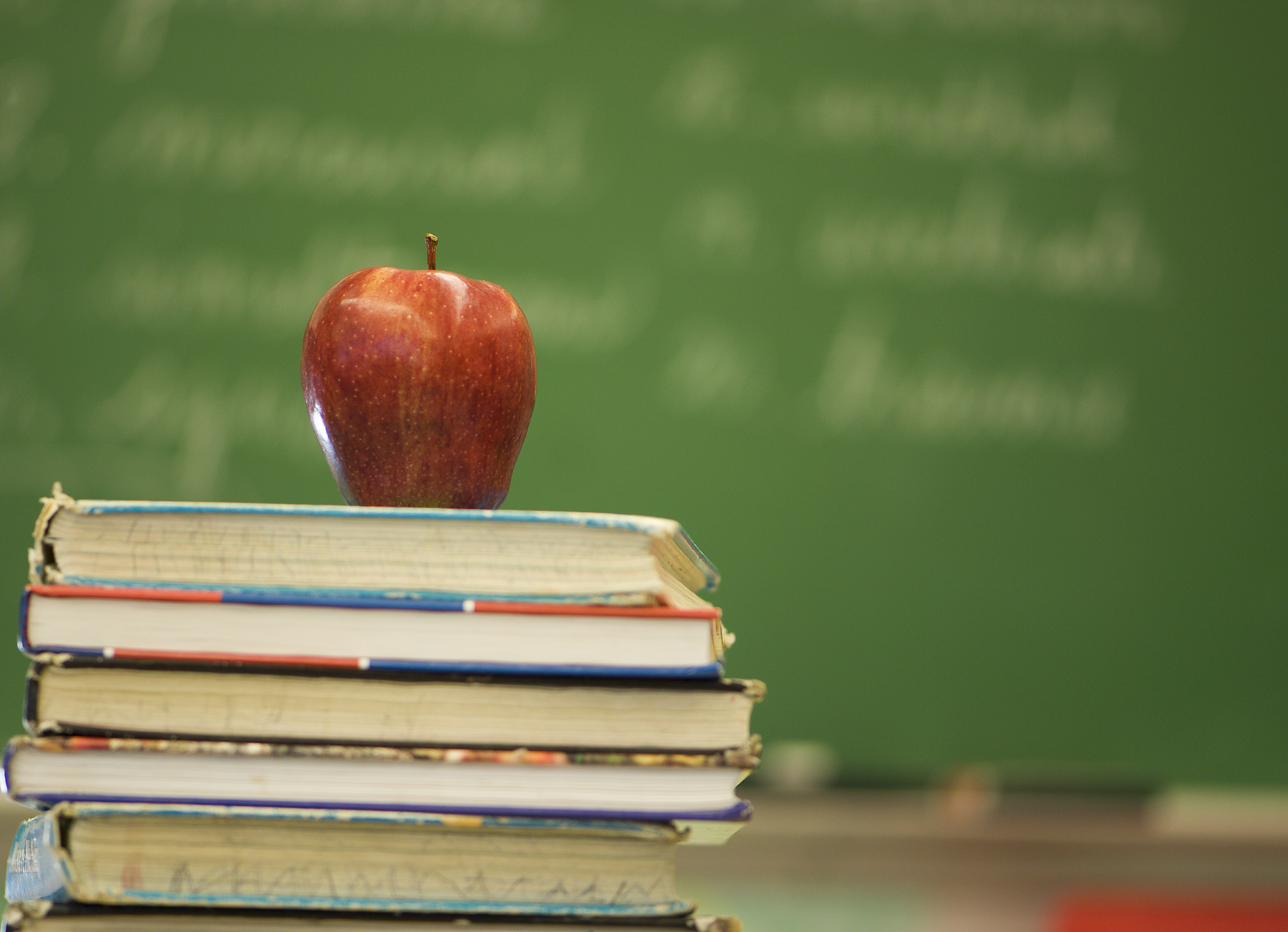 apple on books